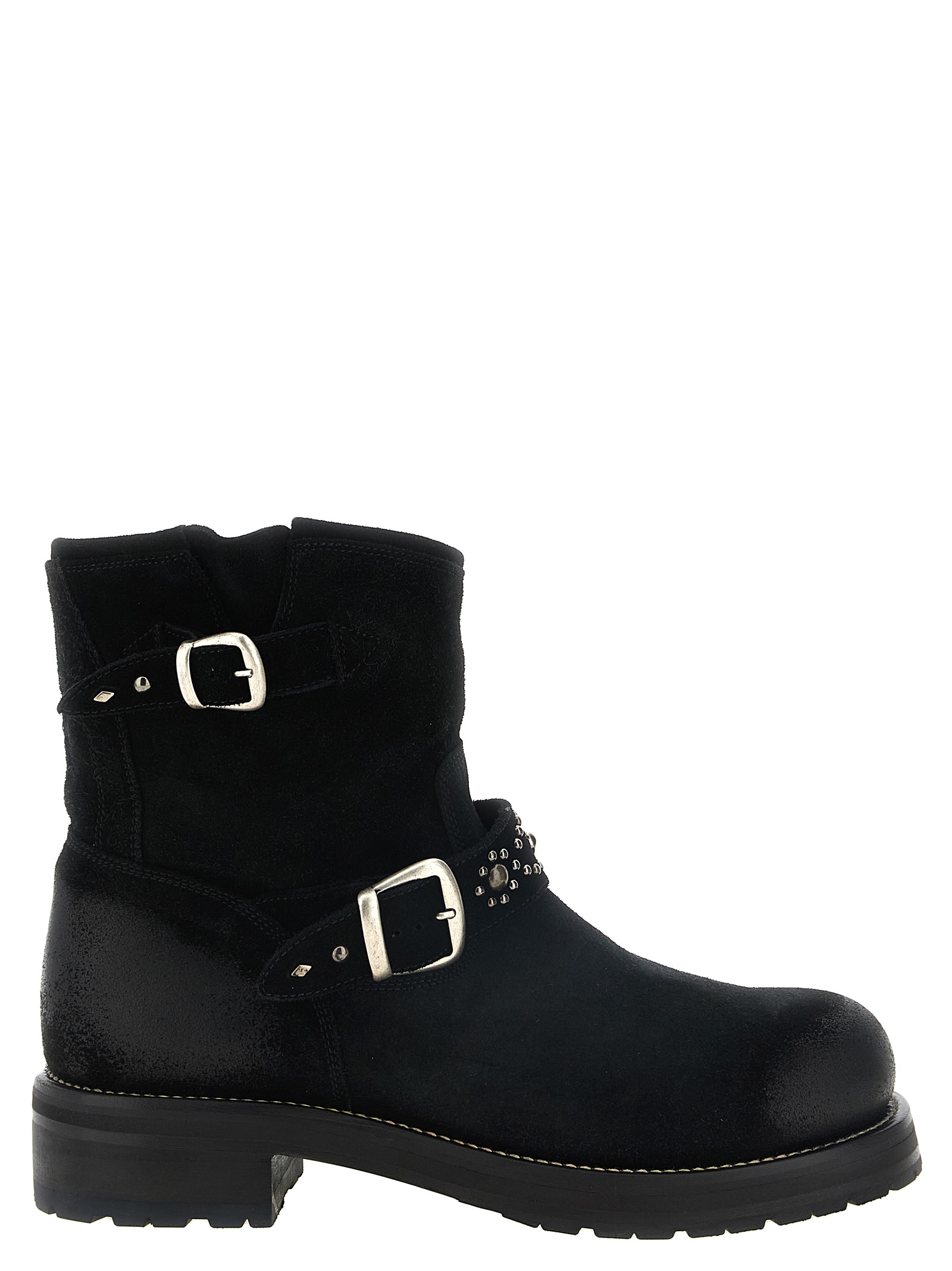 Black Calfskin Ankle Boots