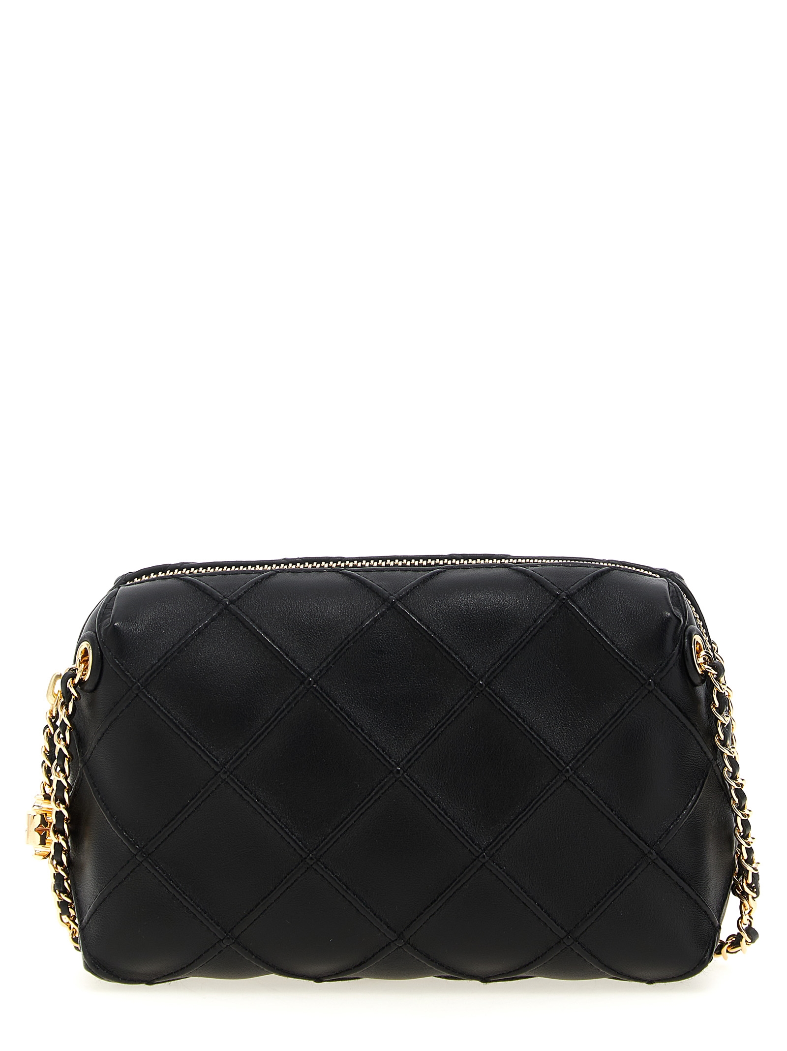 Black Lamb Leather Crossbody Bag