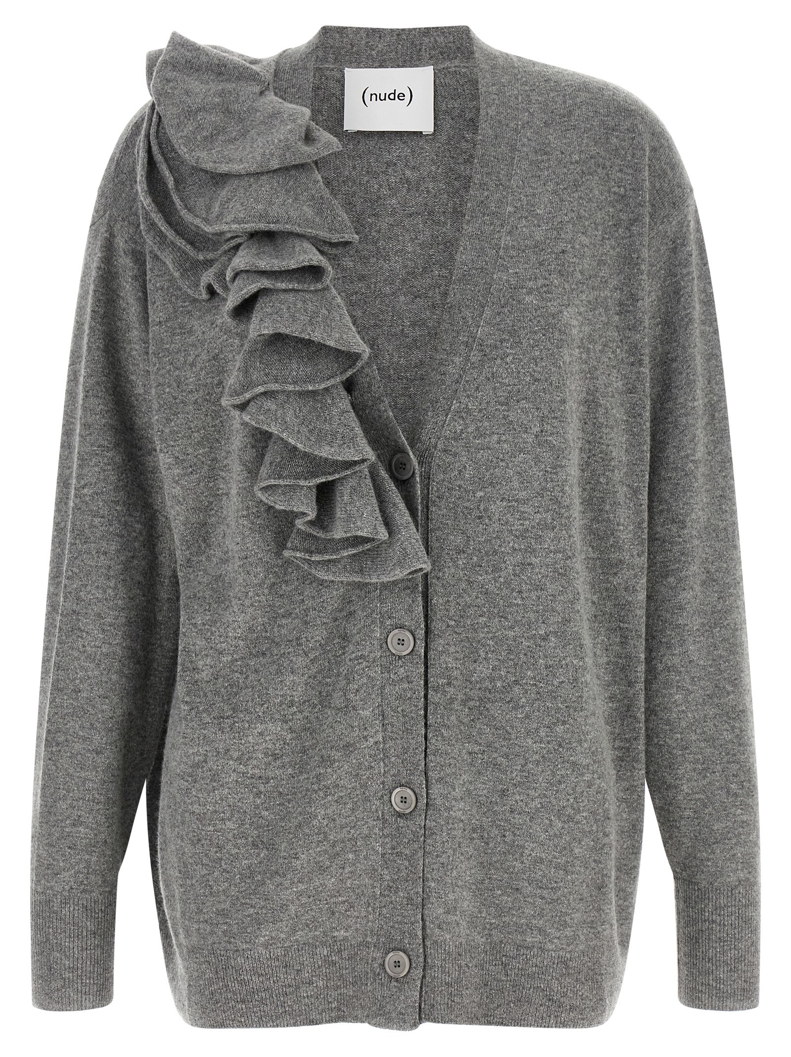 Gray Wool Cardigan