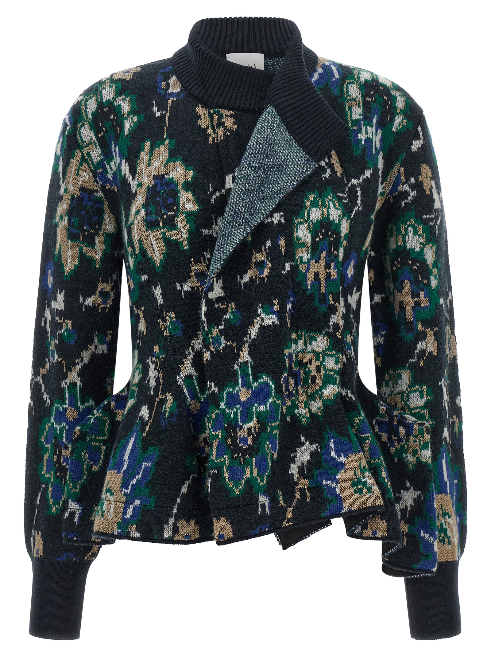 Multicolor Wool Cardigan