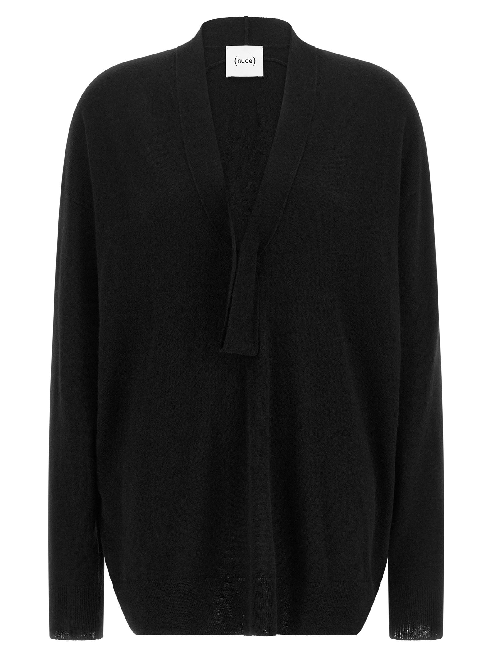 Black Wool Cardigan