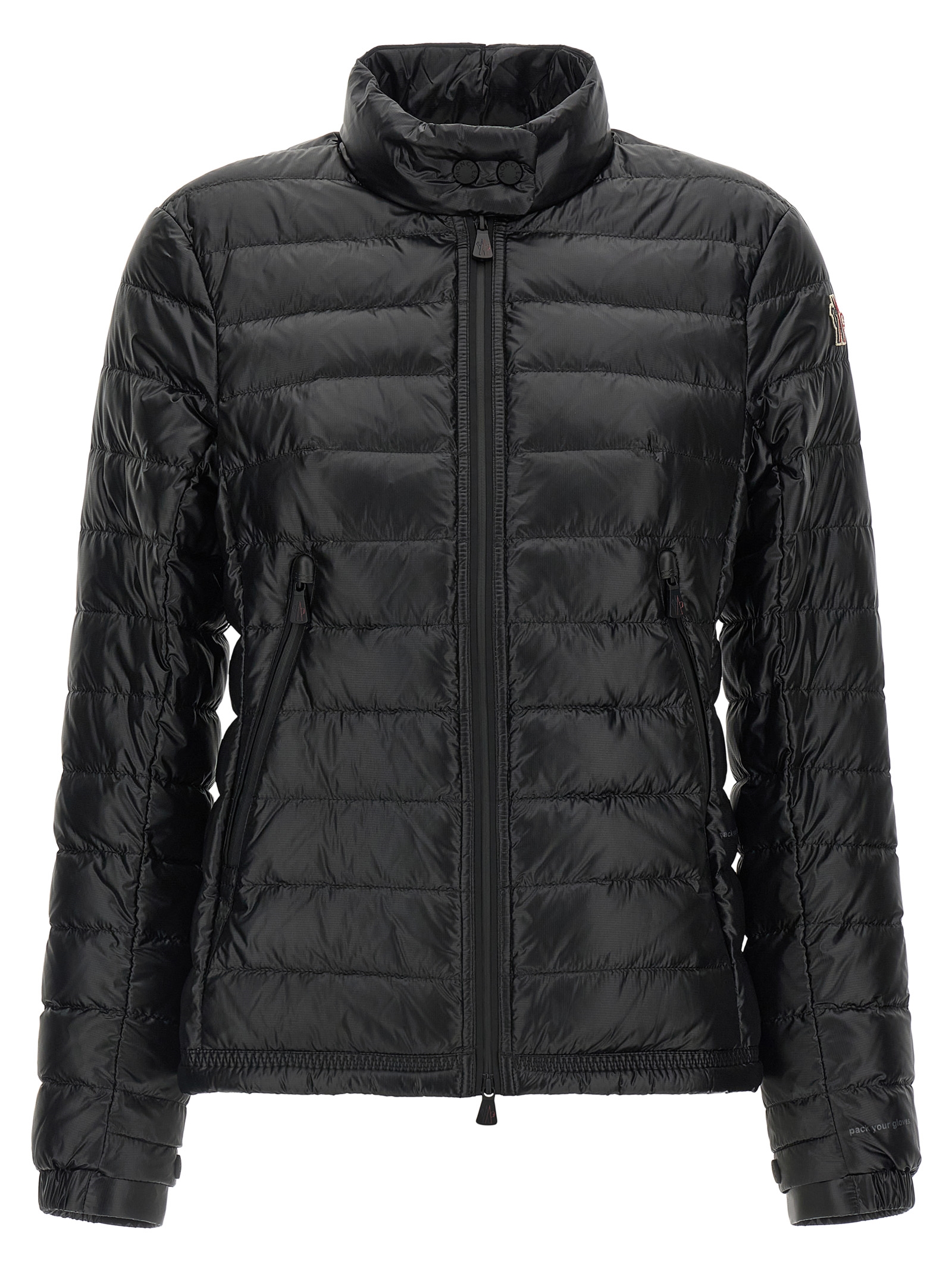 Black Polyamide Full-Length Jacket
