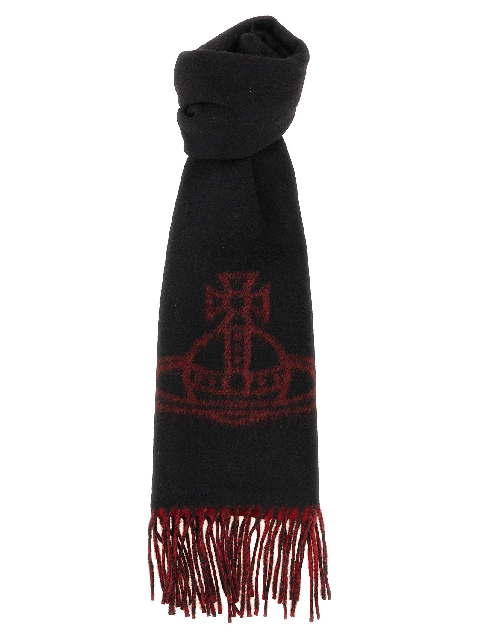 Black Wool Foulard