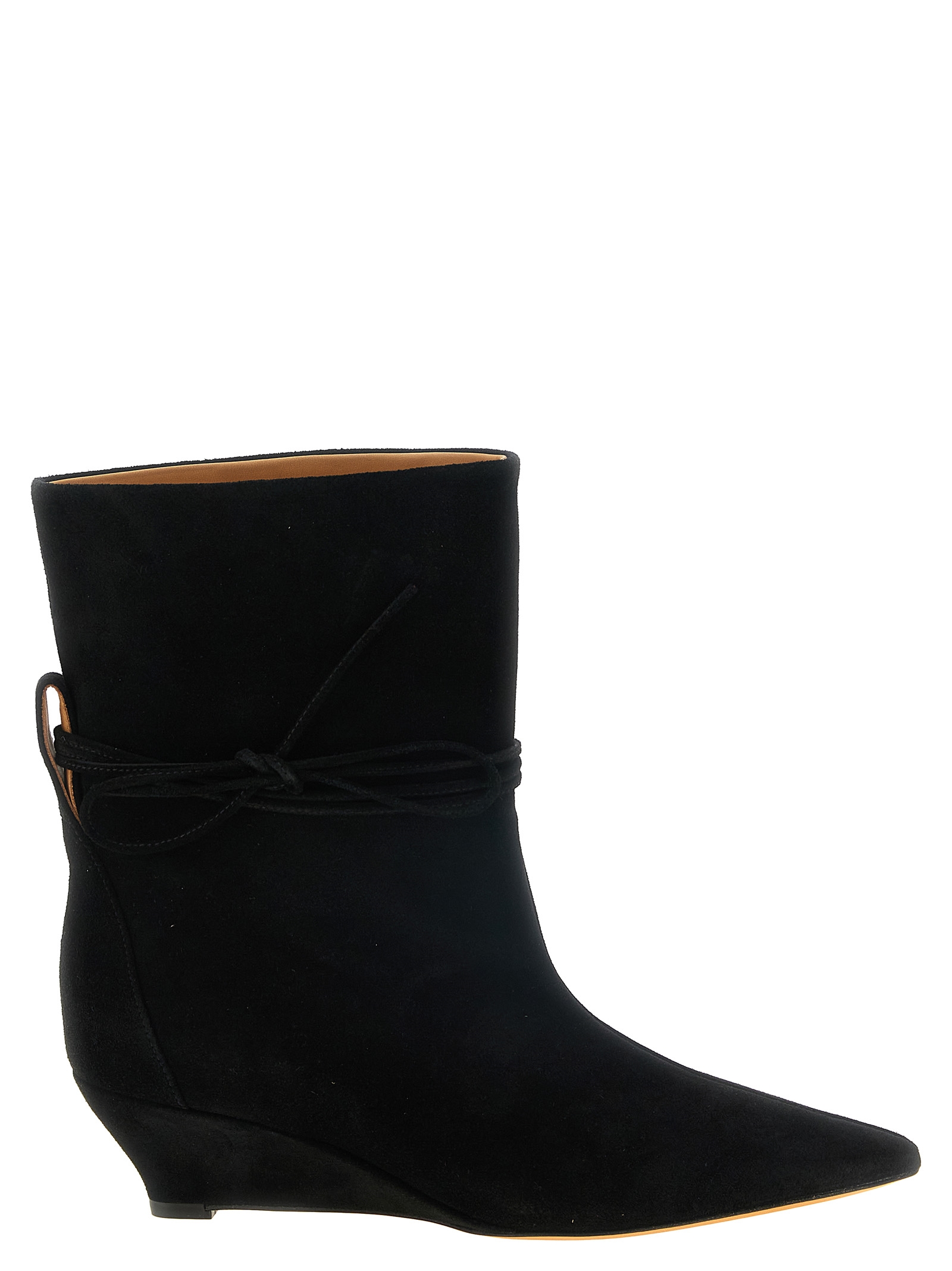 Black Calfskin Ankle Boots