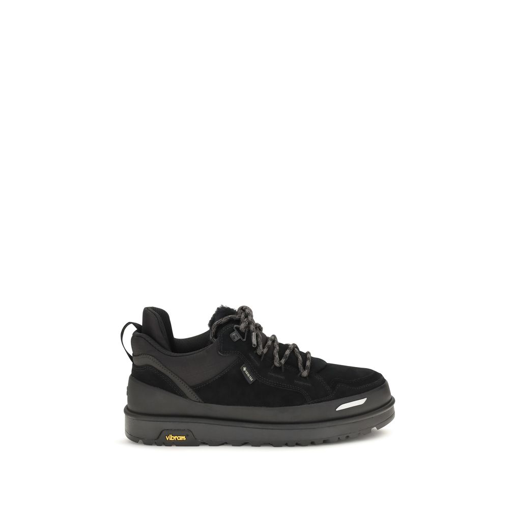 Black Calf Leather Bos Taurus Athletic Sneakers