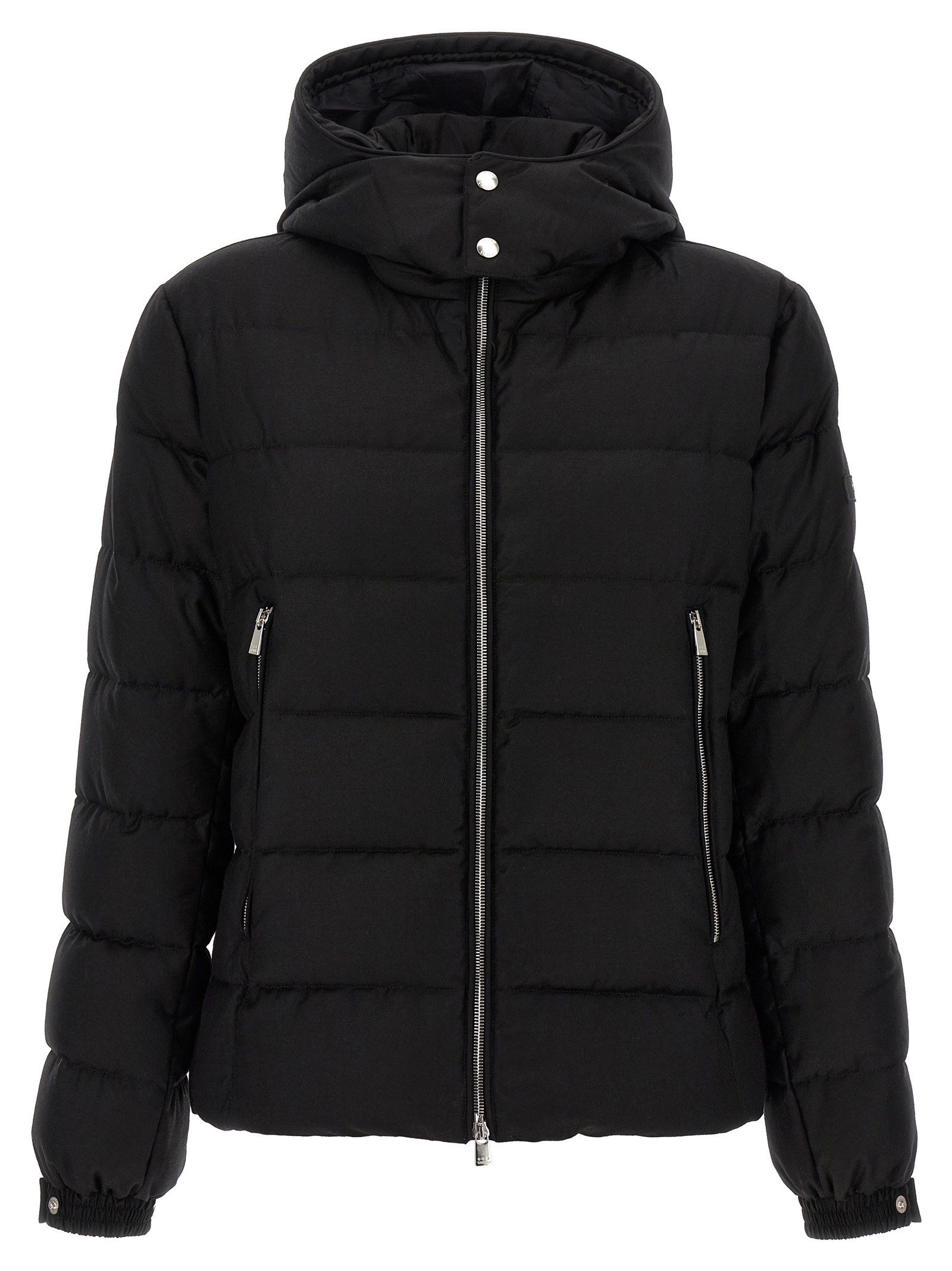 Black Wool Full-Length Jacket