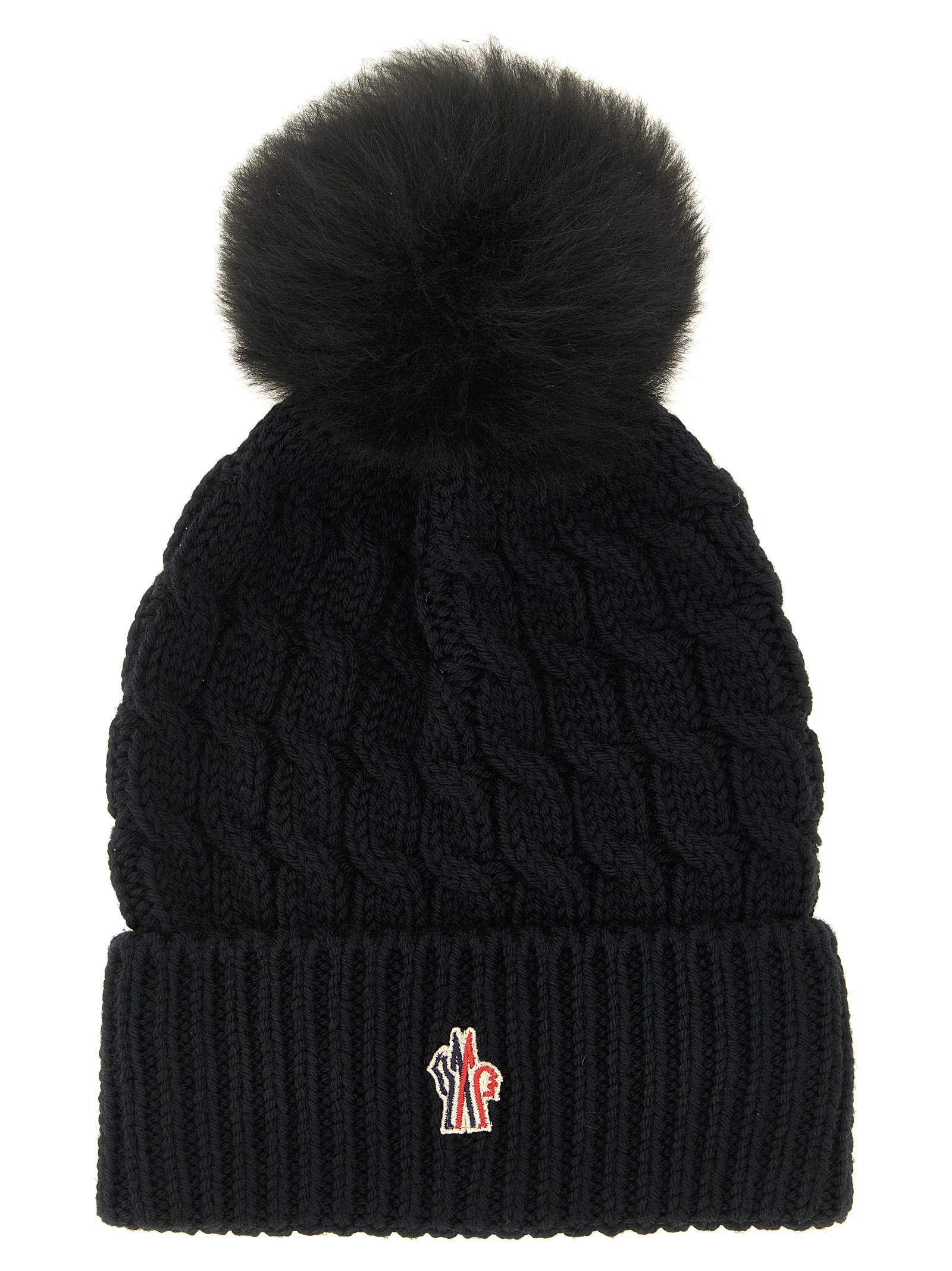 Black Virgin Wool Beanie