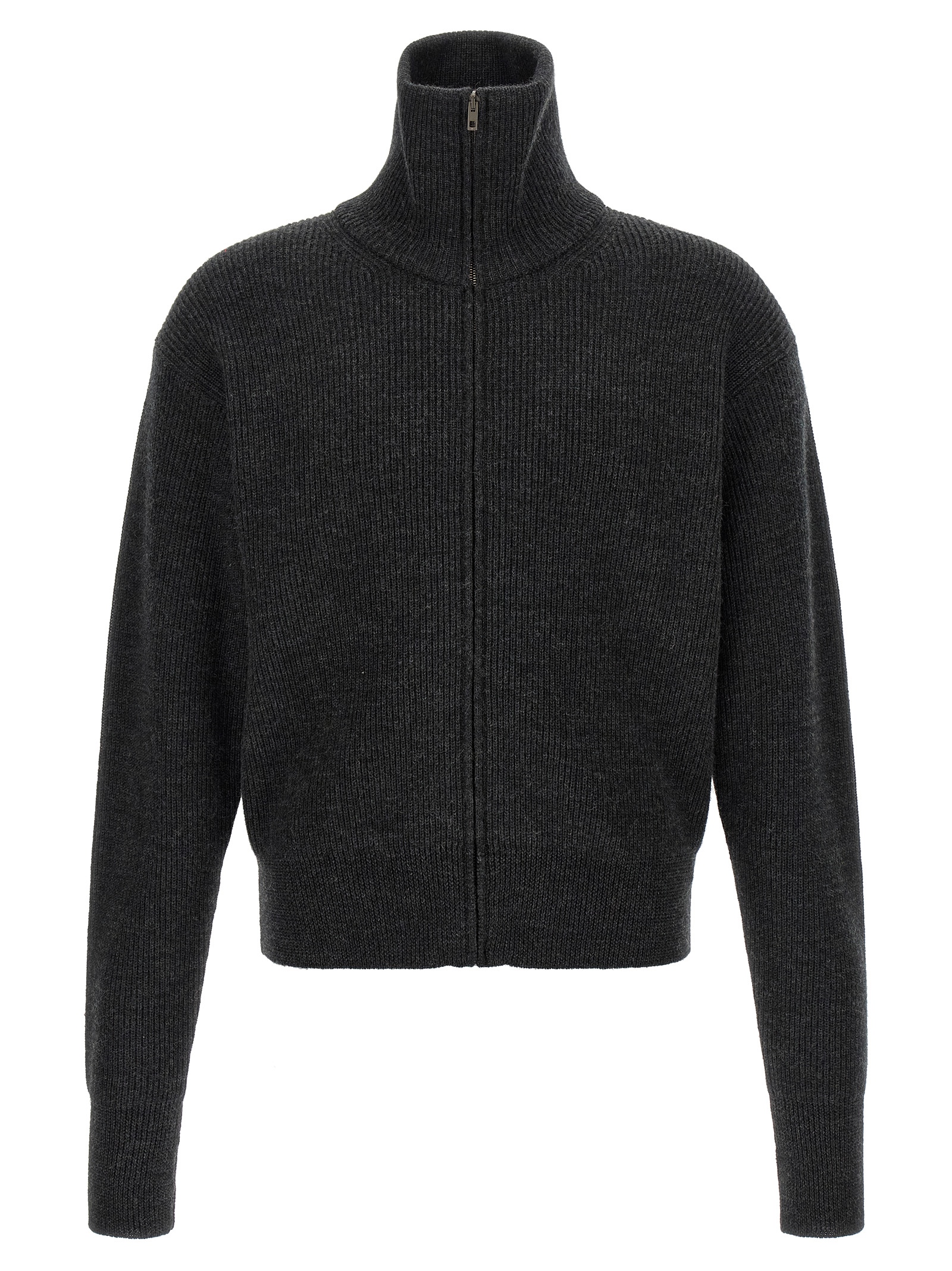 Gray Wool Cardigan