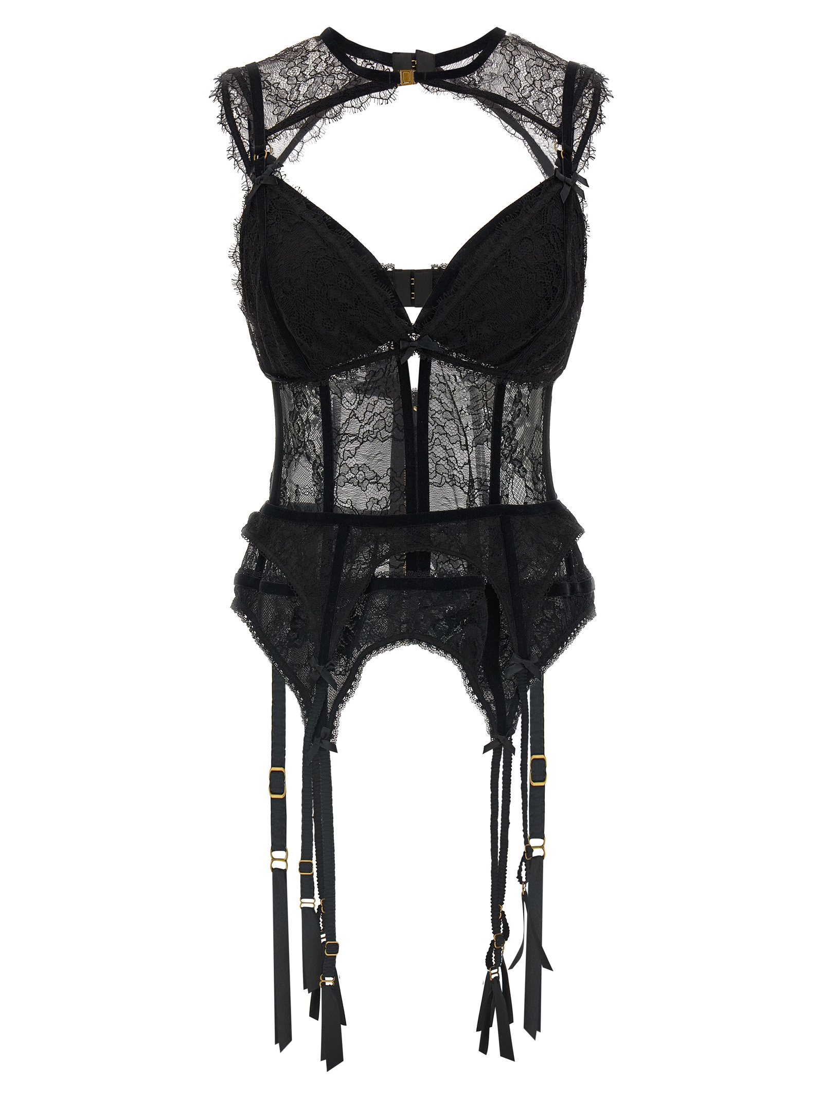 Black Polyamide Lingerie