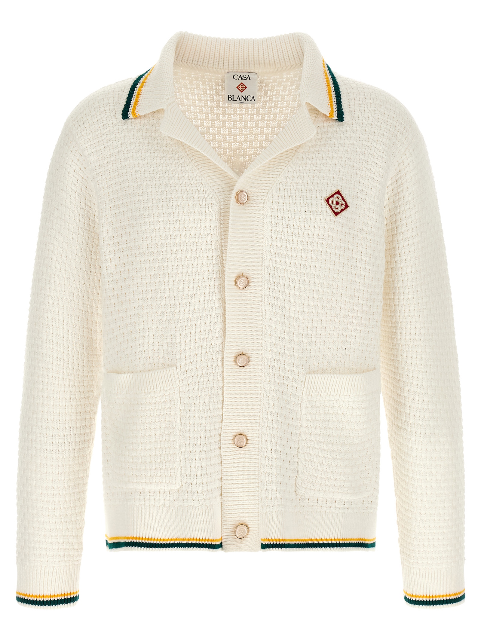 White Cotton Cardigan