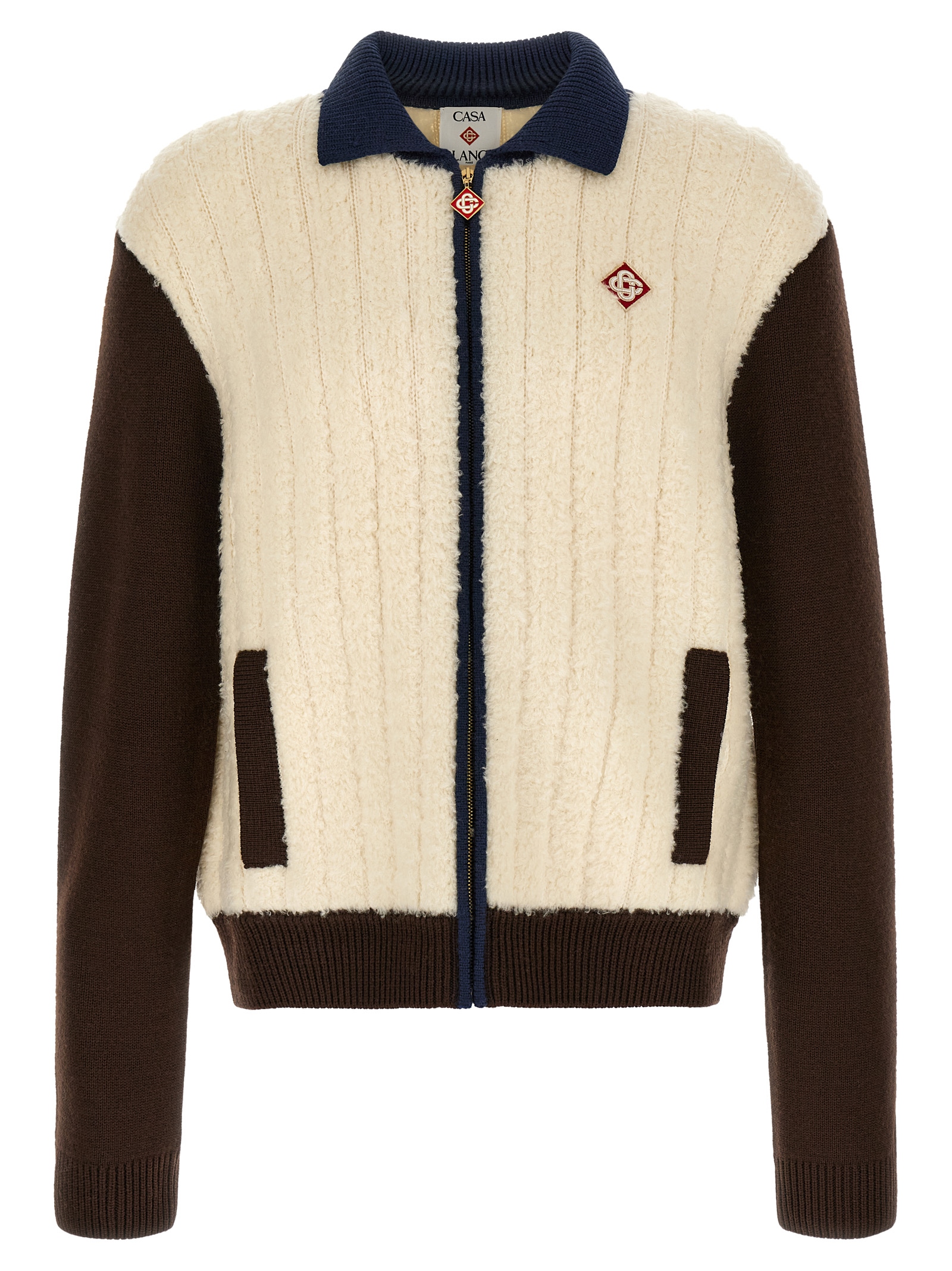 Multicolor Wool Full-Length Jacket