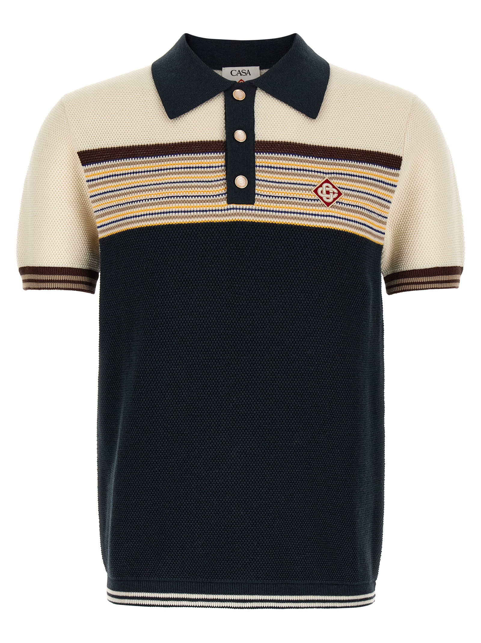 Multicolor Cotton Polo Shirt