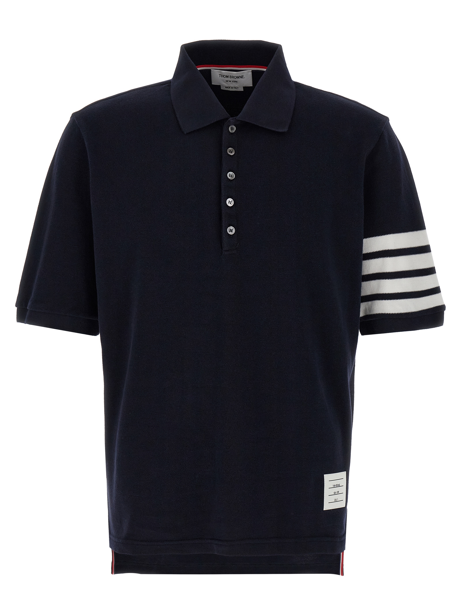 Blue Cotton Polo Shirt