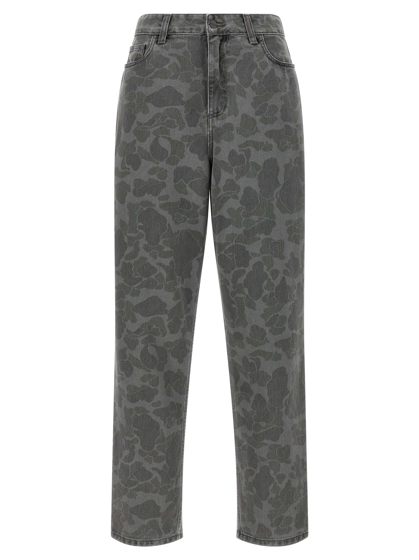 Gray Organic Cotton Tapered Jeans