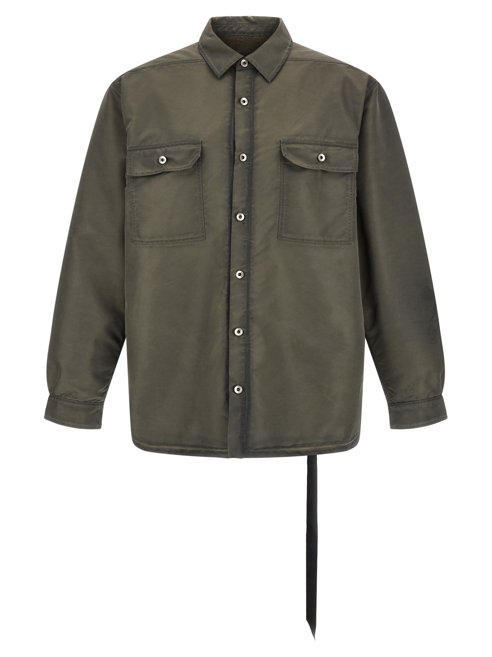 Gray Nylon Full-Length Jacket