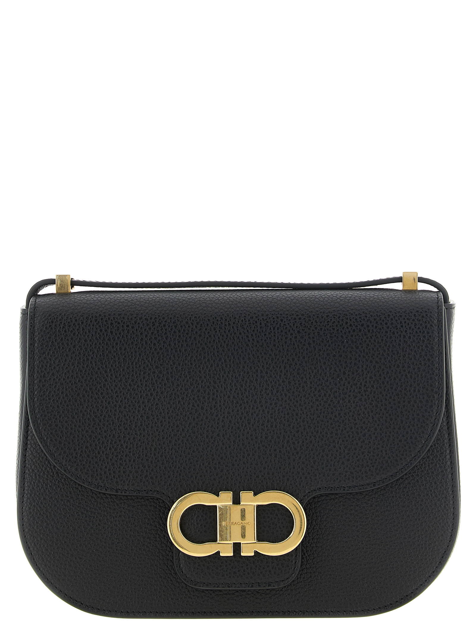 Black Calfskin Crossbody Bag