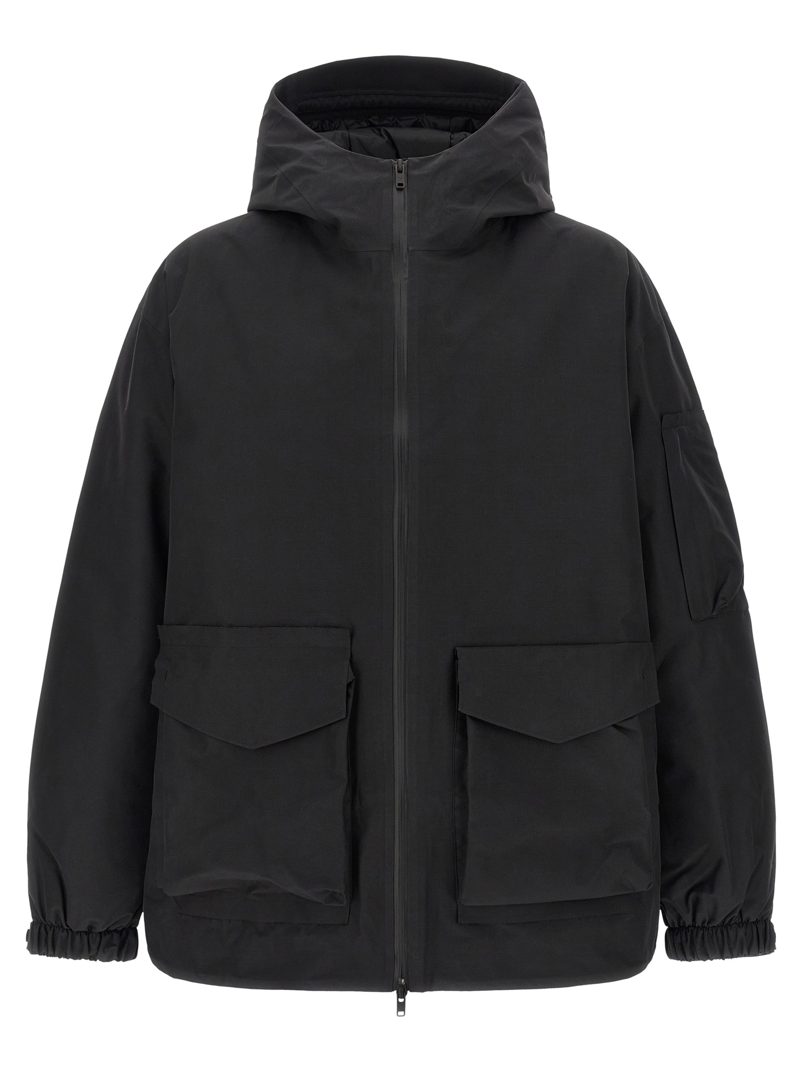 Black Recycled Polyester Shell Jacket
