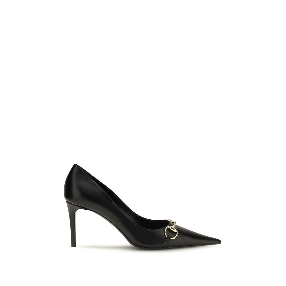 Black Calf Leather Bos Taurus High Heel Pumps