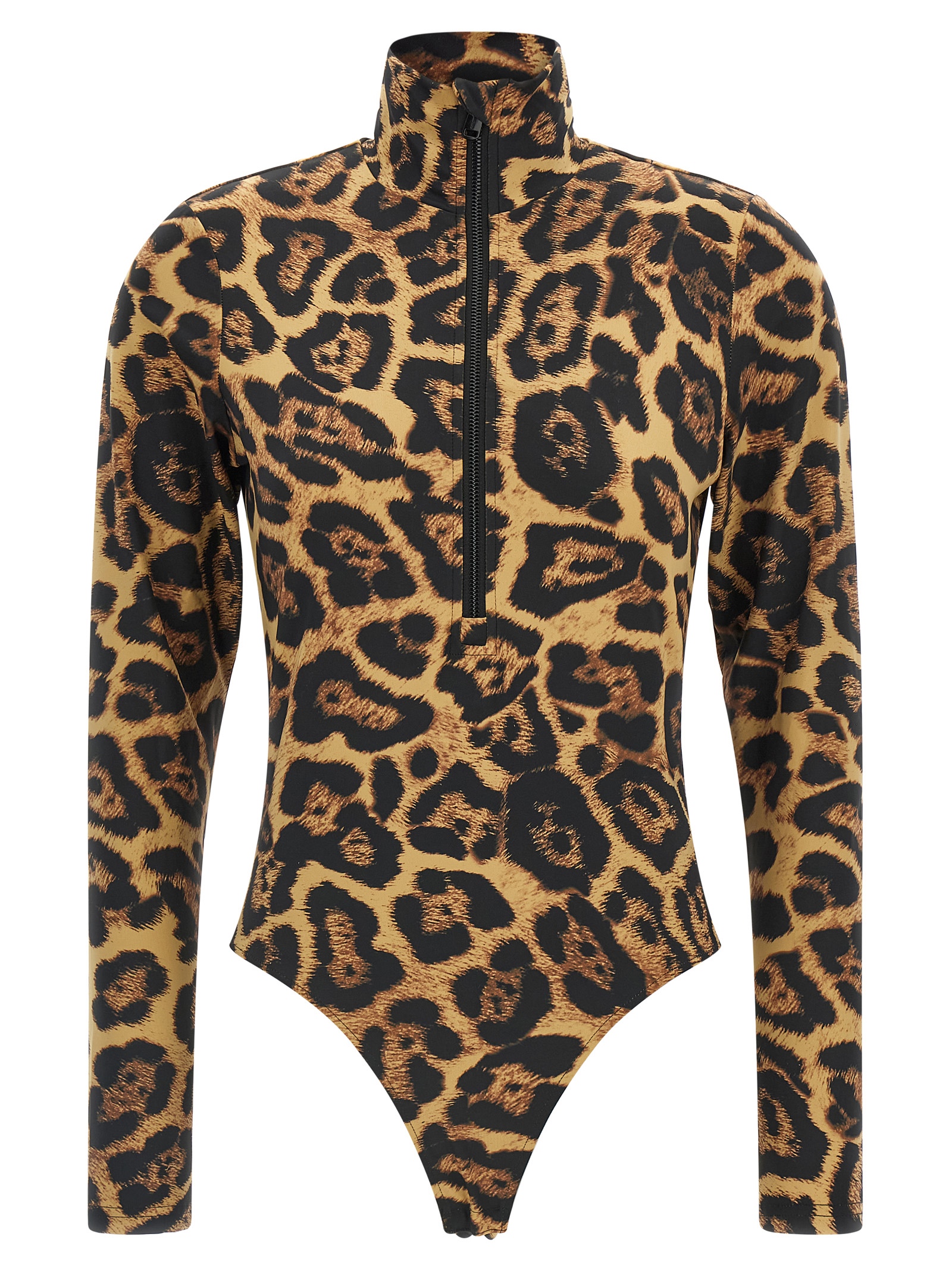 Brown Polyester Bodysuit