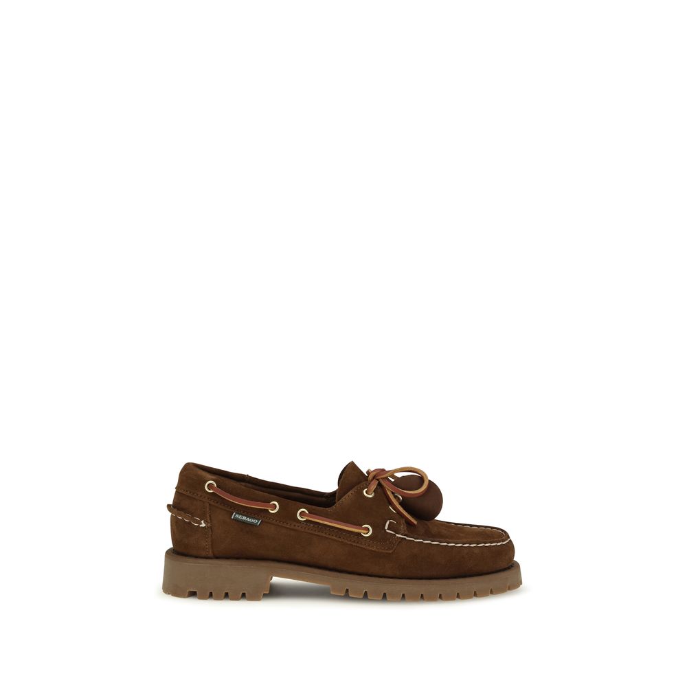 Brown Suede Leather Slip-On Loafers