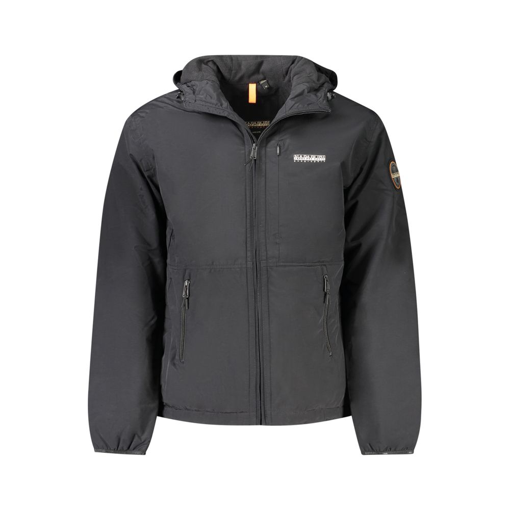 Black Polyamide Men Jacket