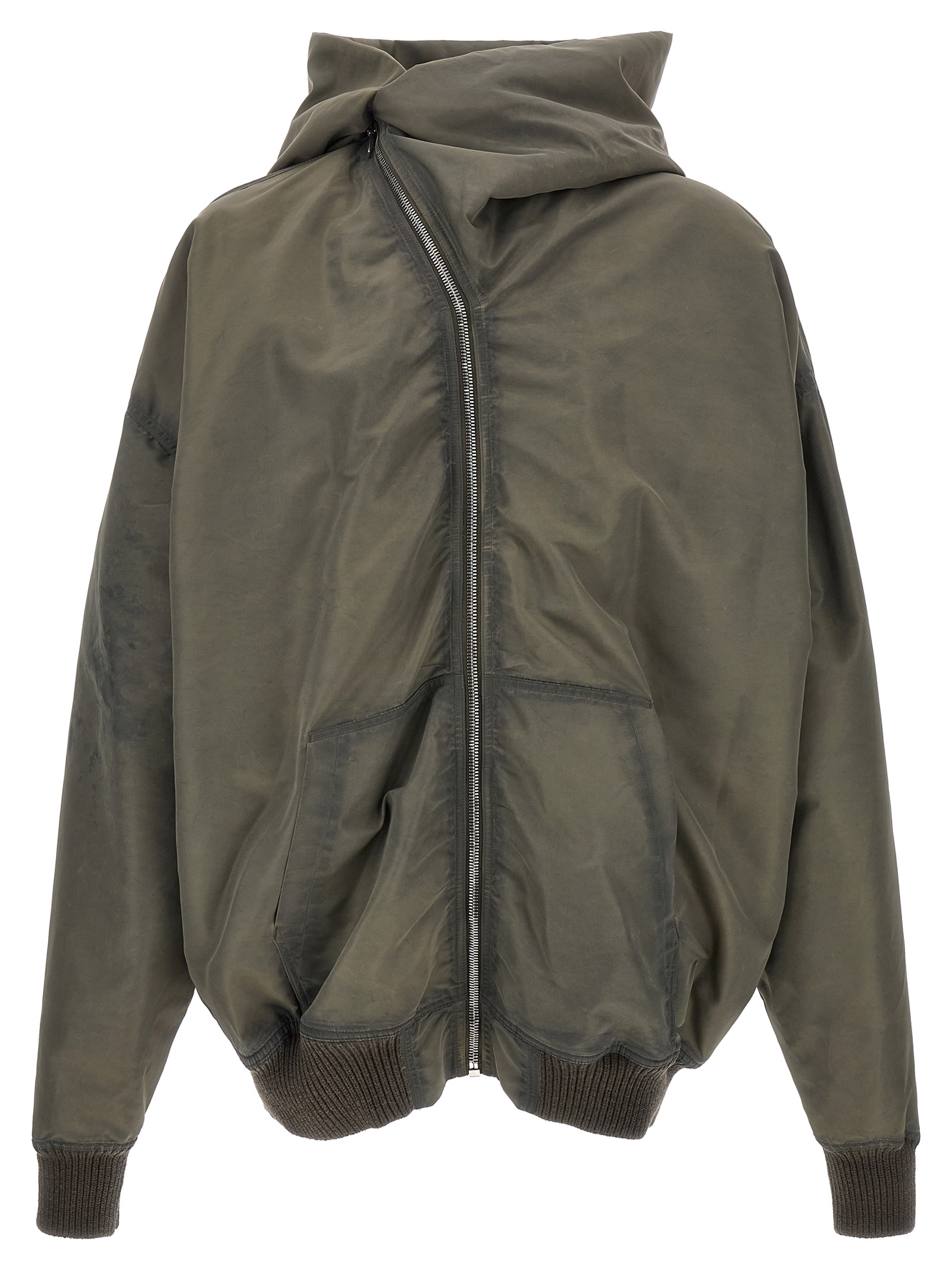 Gray Nylon Shell Jacket