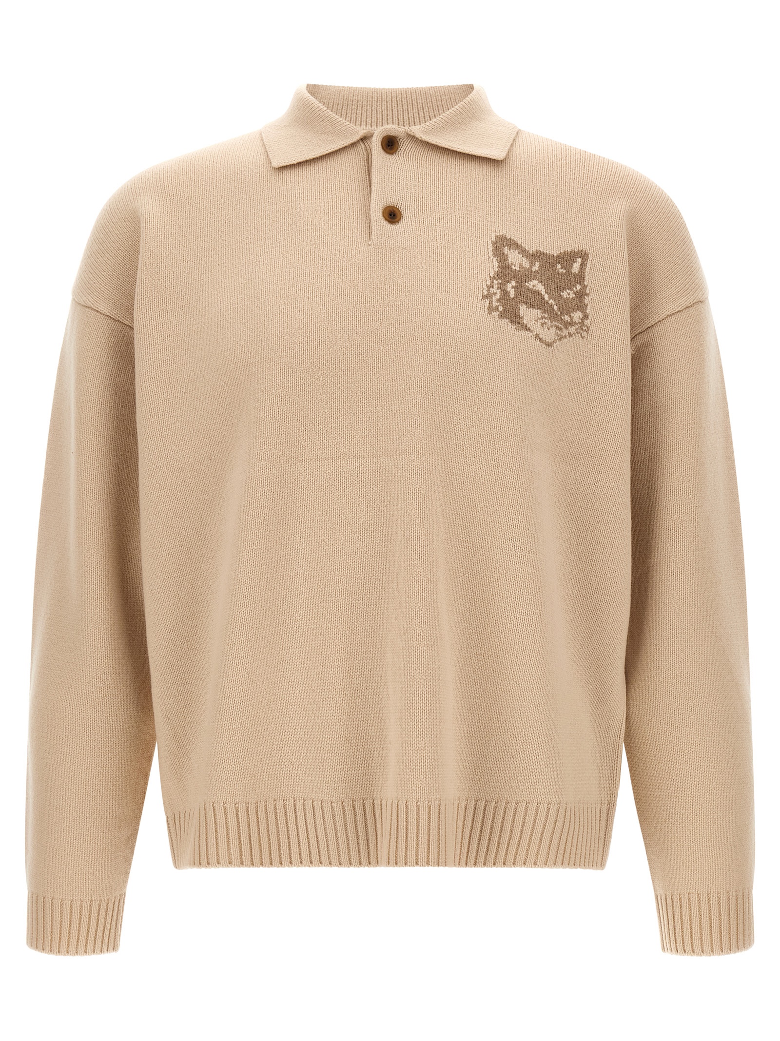 Beige Wool Cardigan