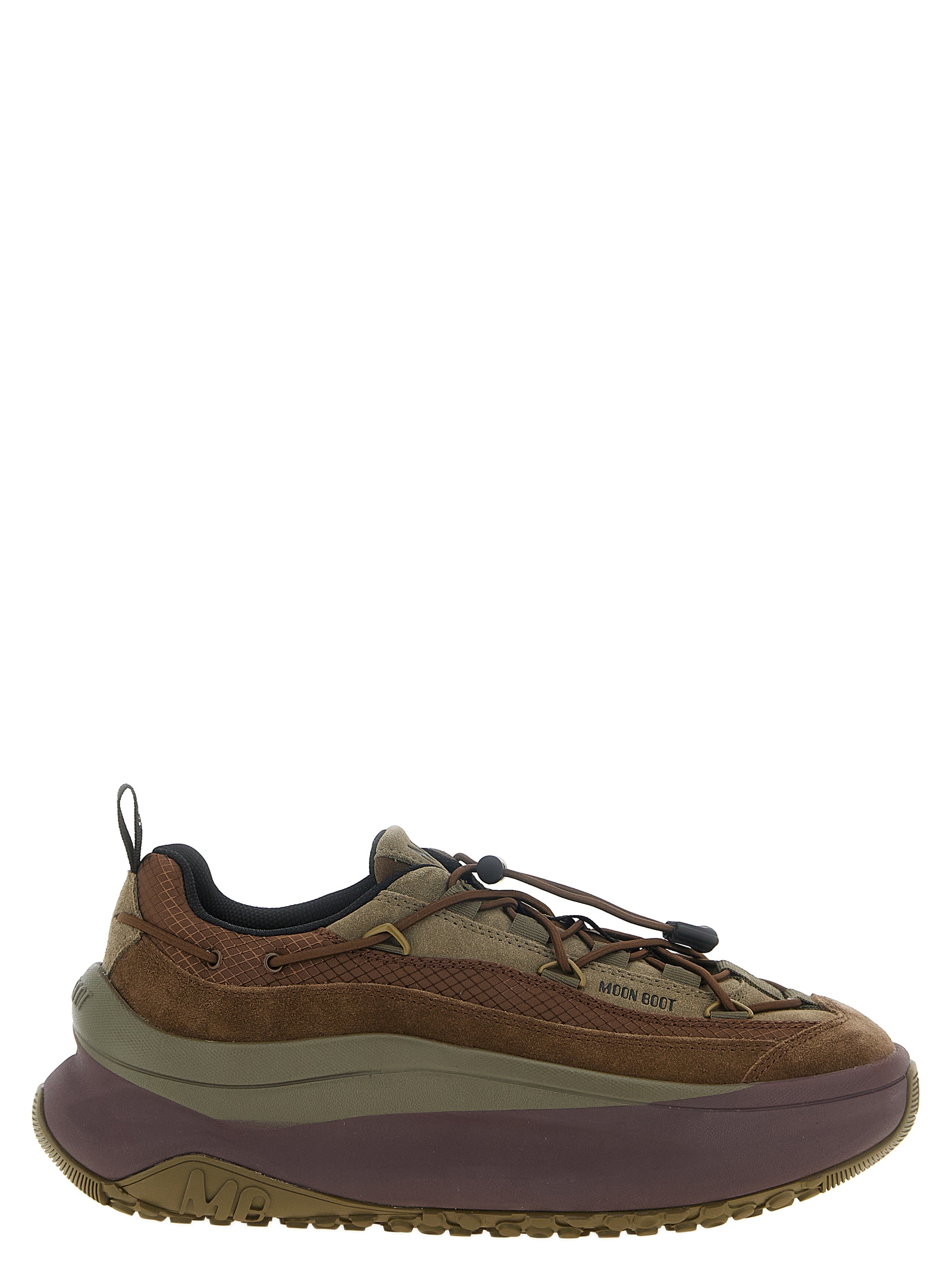 Brown Cowhide Athletic Sneakers