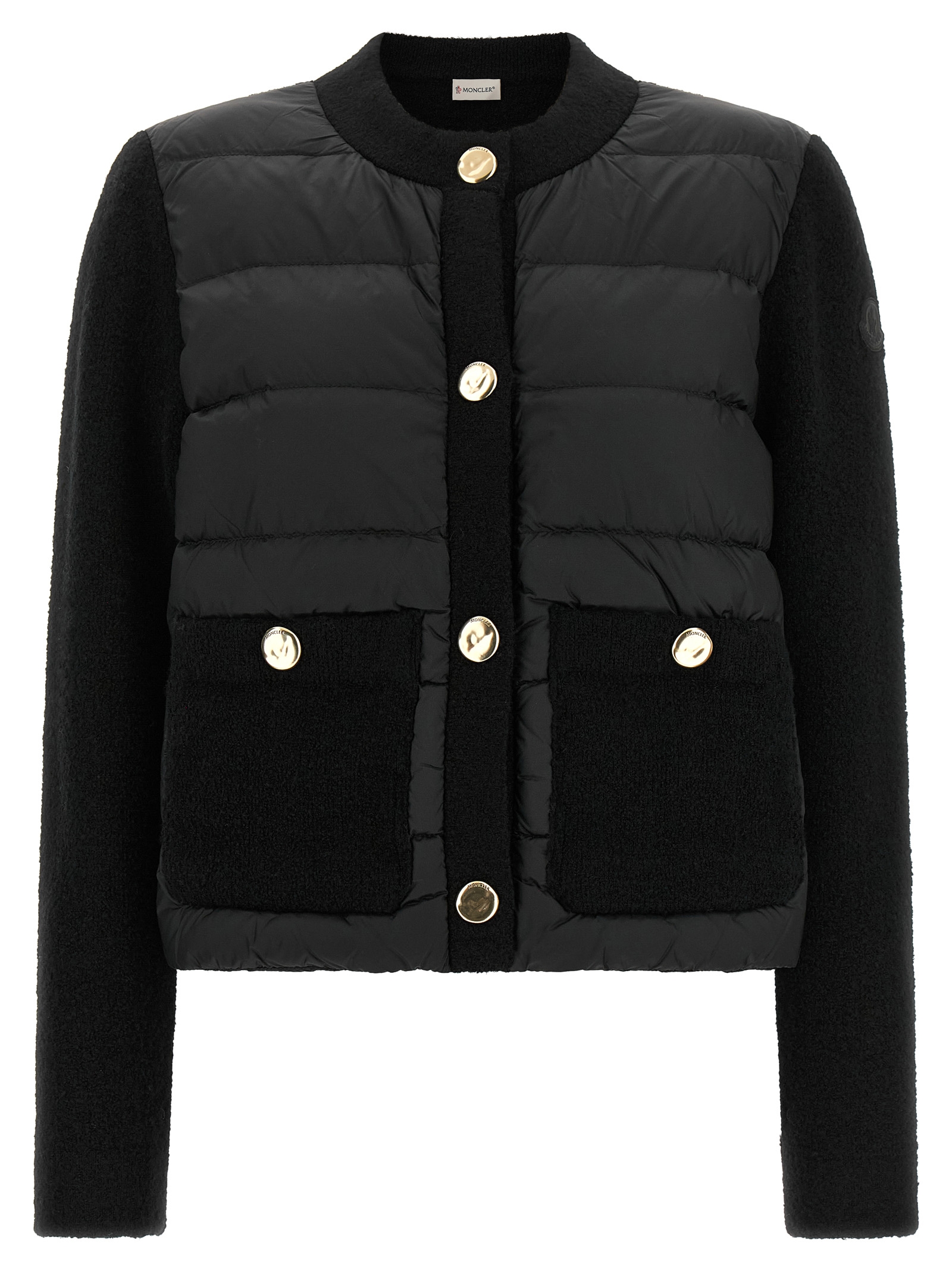 Black Polyamide Full-Length Jacket