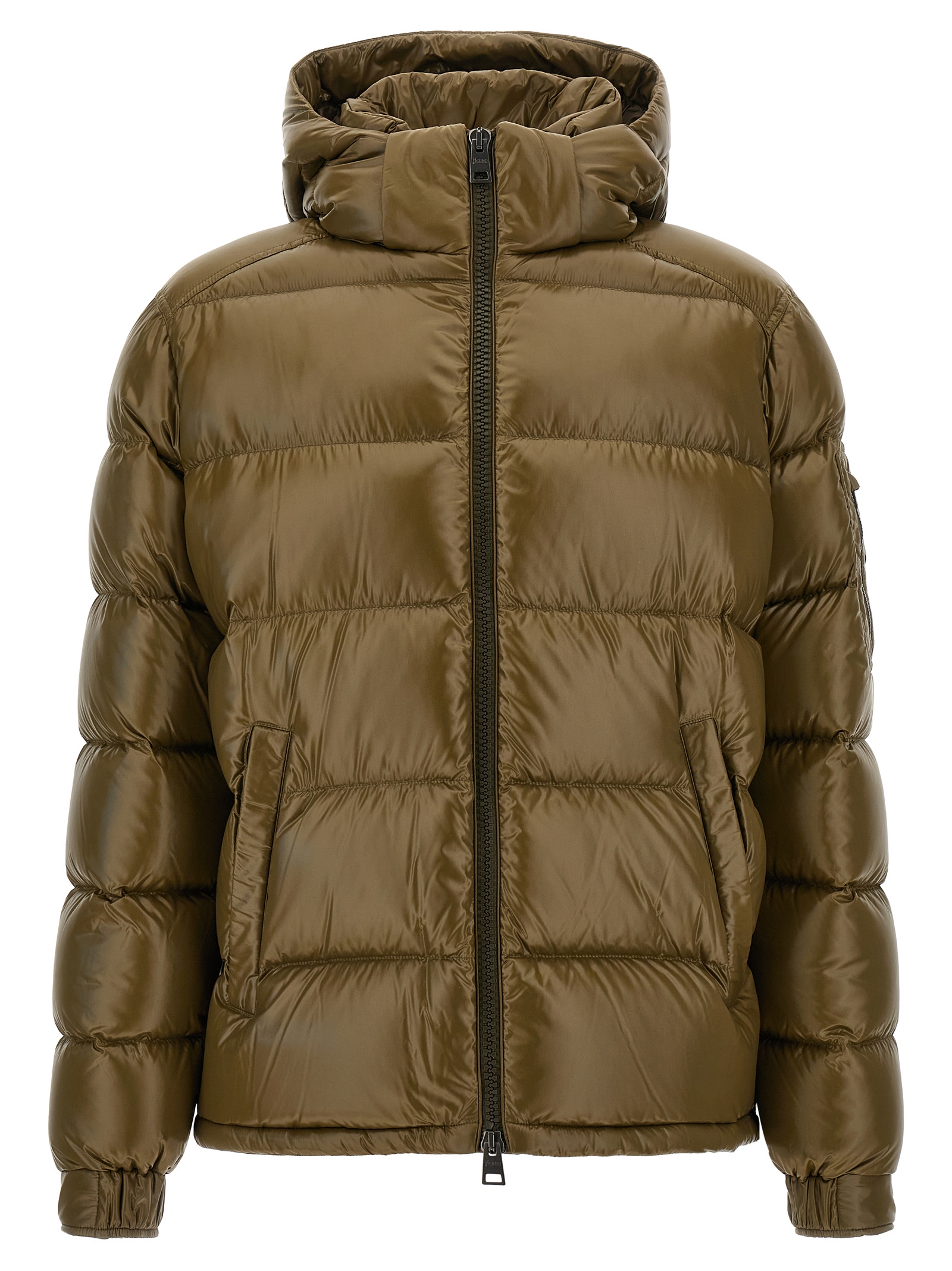 Bicolor Polyamide Full-Length Jacket