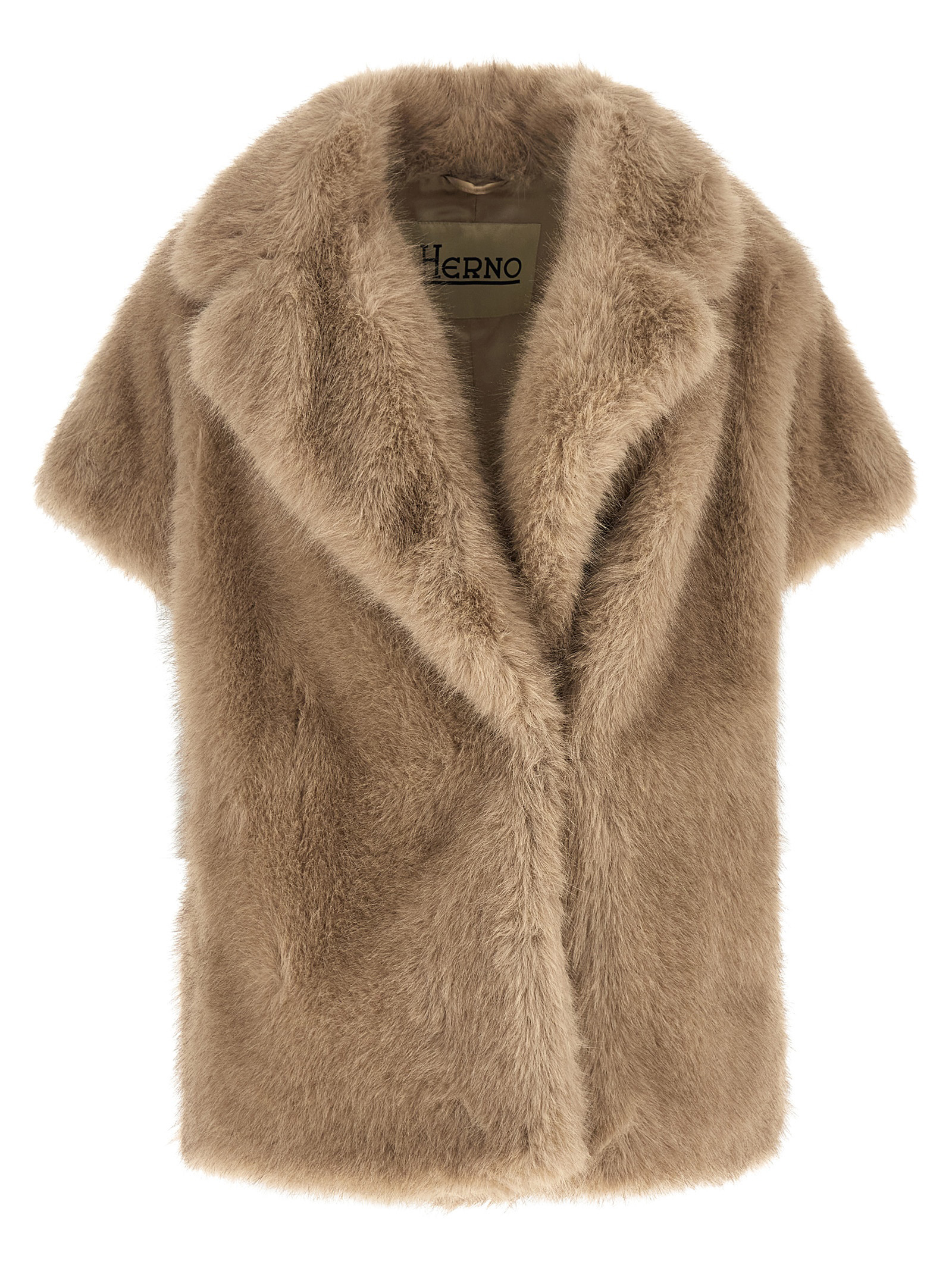 Beige Polyester Coat