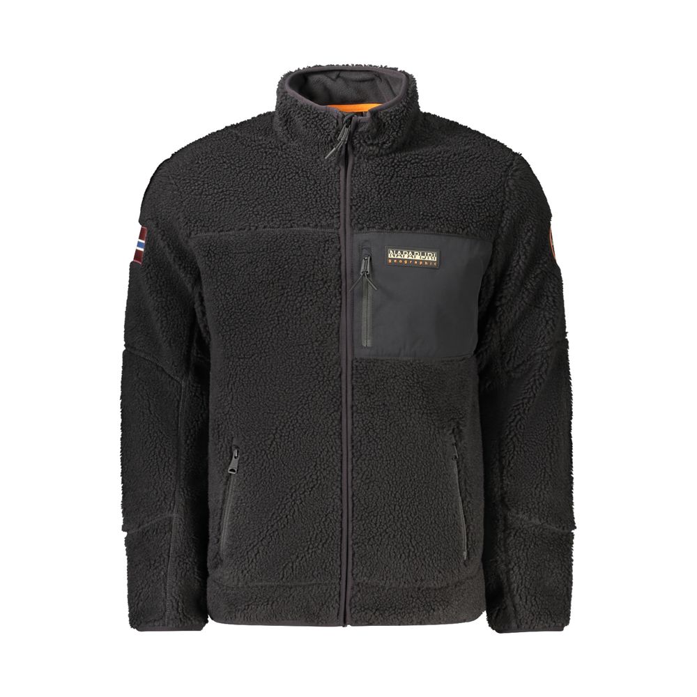 Napapijri Recycled Polyamide Fleece Jacket — Black