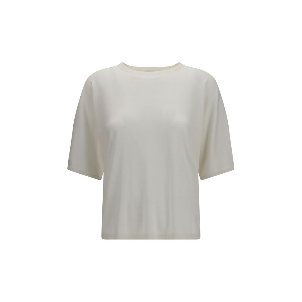 Brunello Cucinelli White Cashmere Women's Sweatshirt