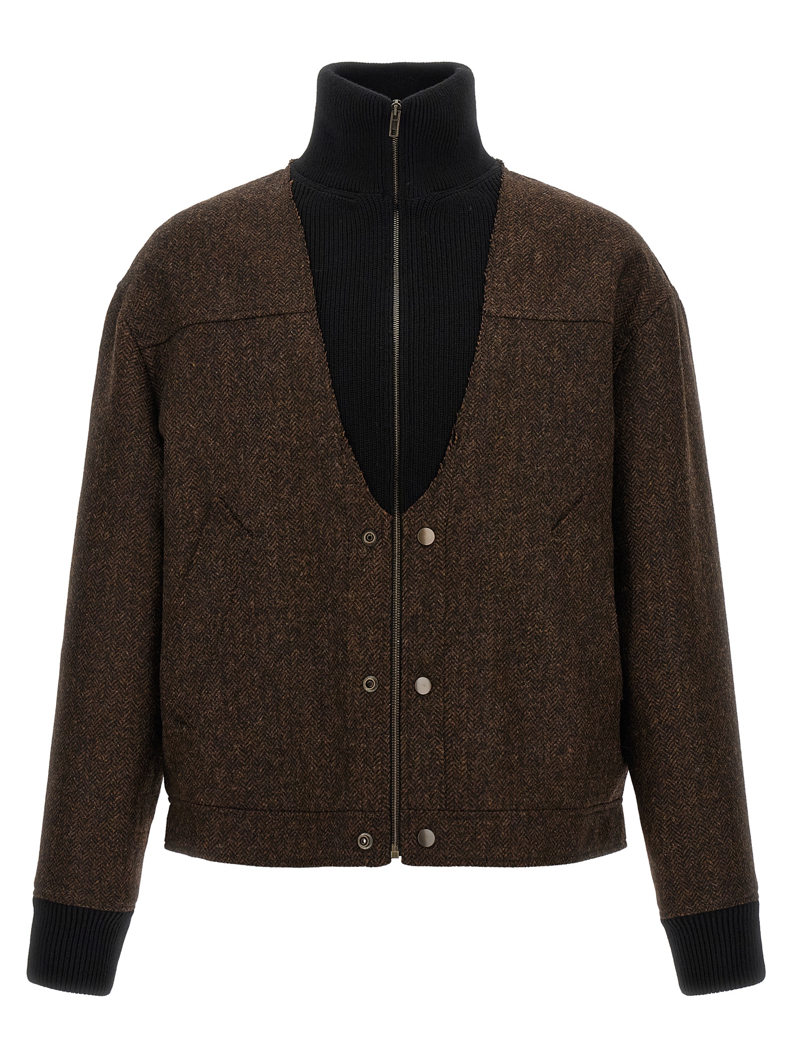 Brown Wool Bomber