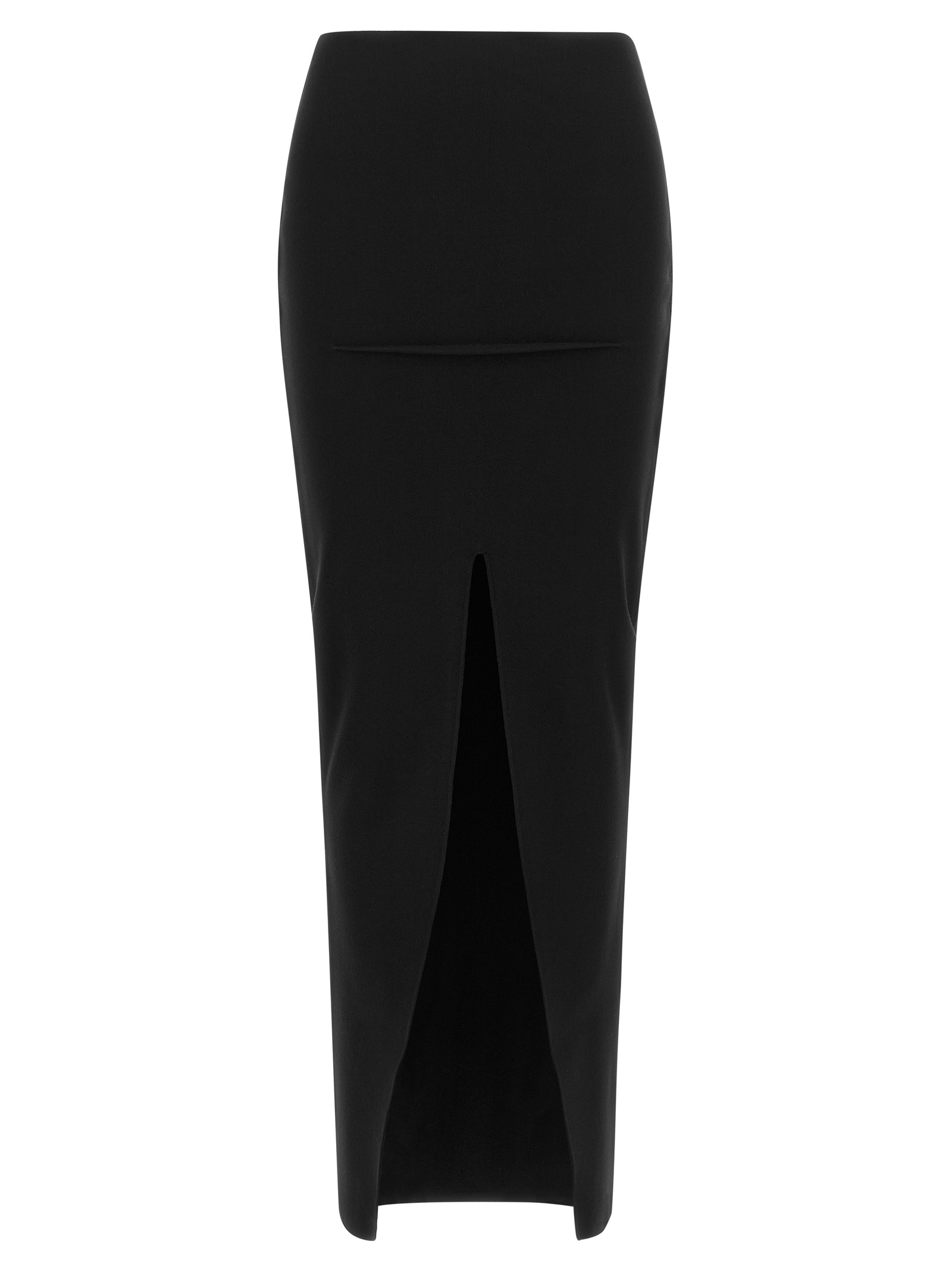 Black Viscose Mini Skirt