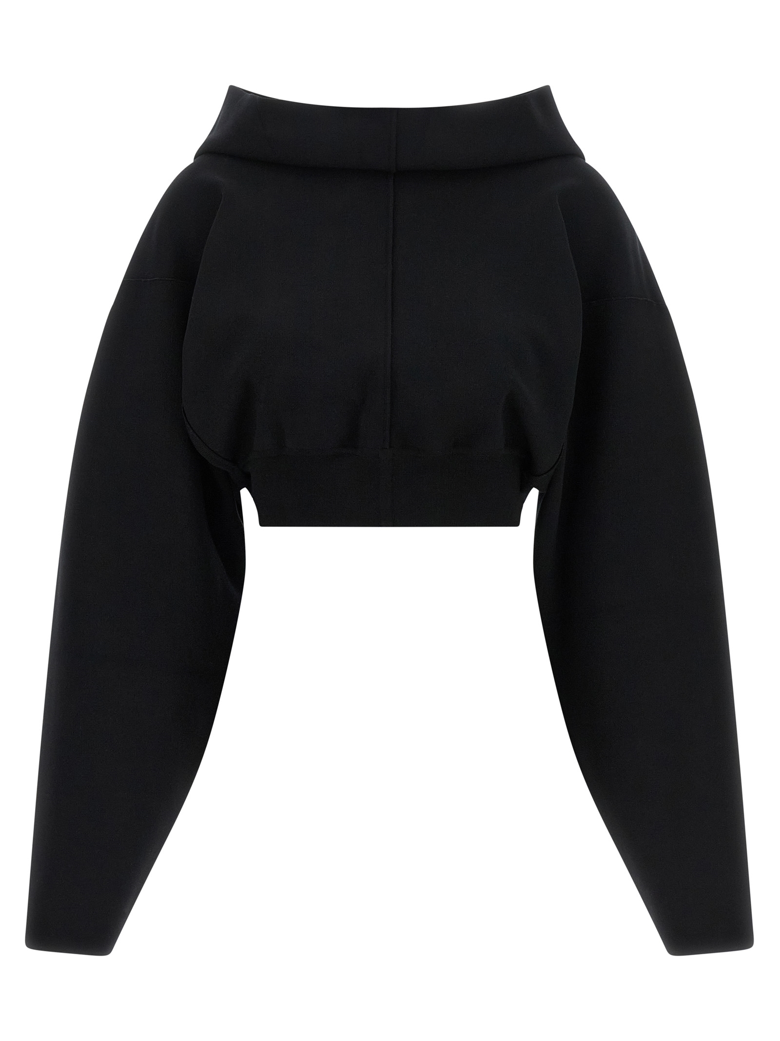 Black Viscose Sweatshirt