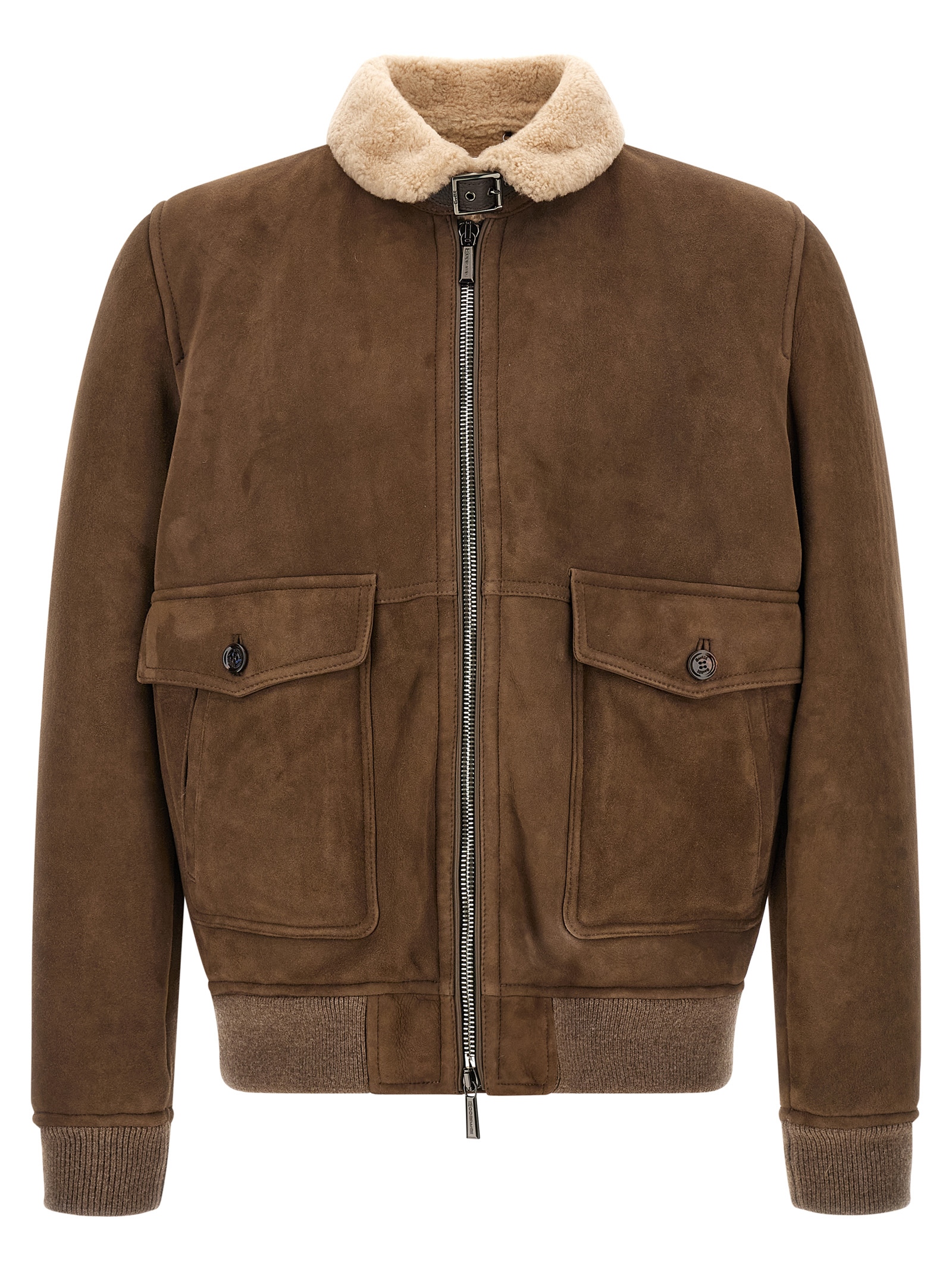 Brown Wool Bomber