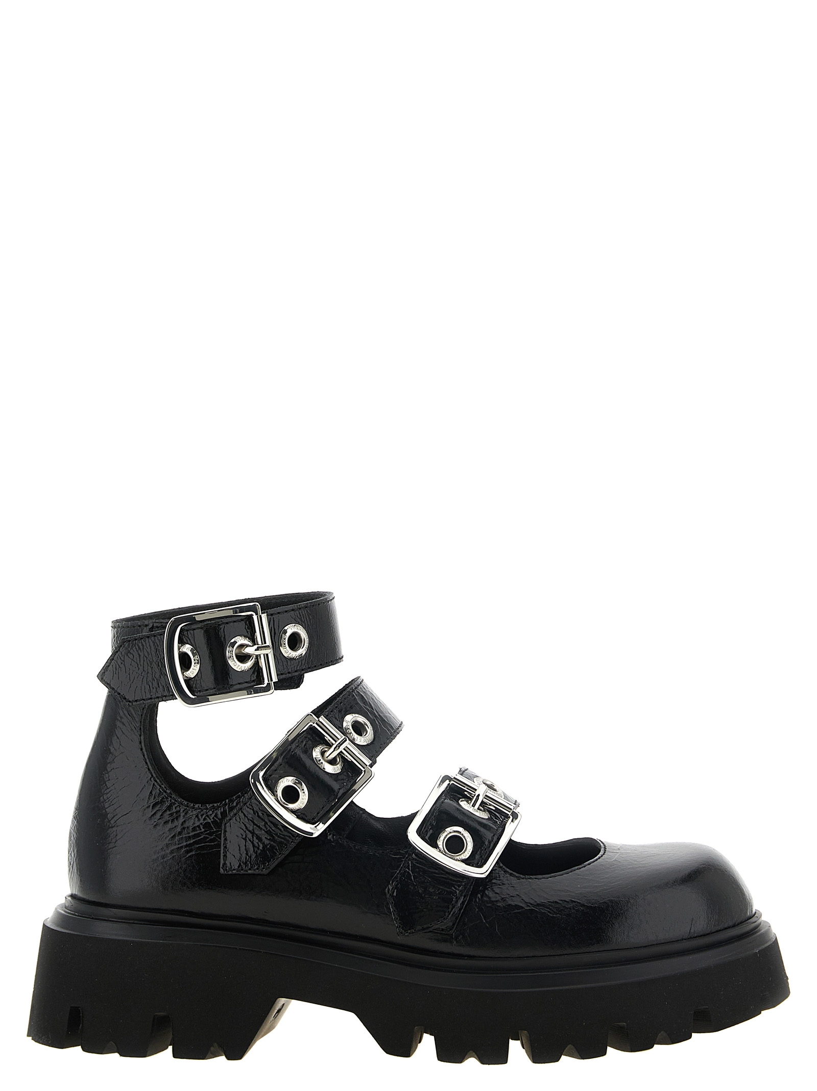 Black Calfskin Ballet Flats