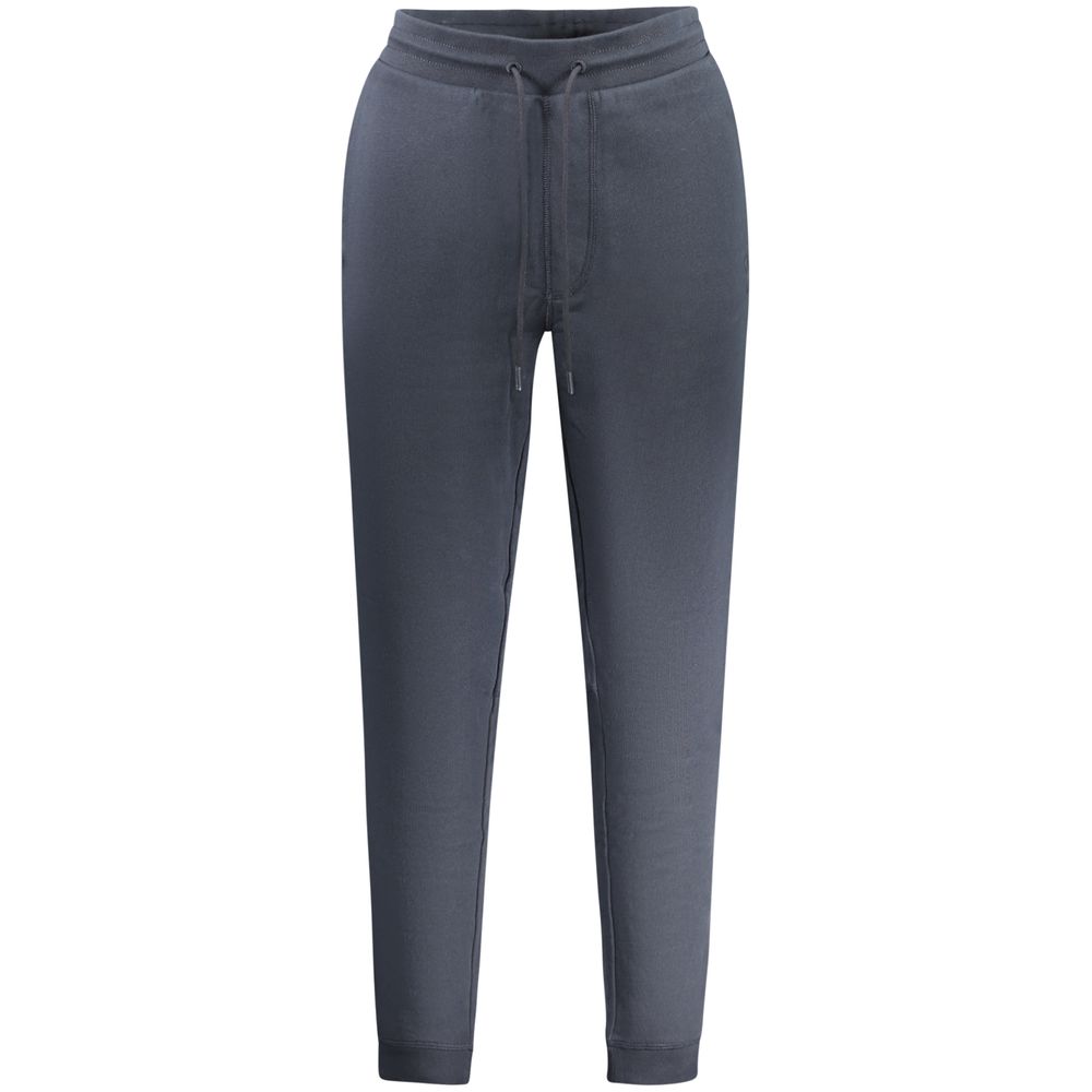 BOSS Logo-patch tracksuit bottoms in cotton terry - Dark Blue Men's Jogging Pants size XXL