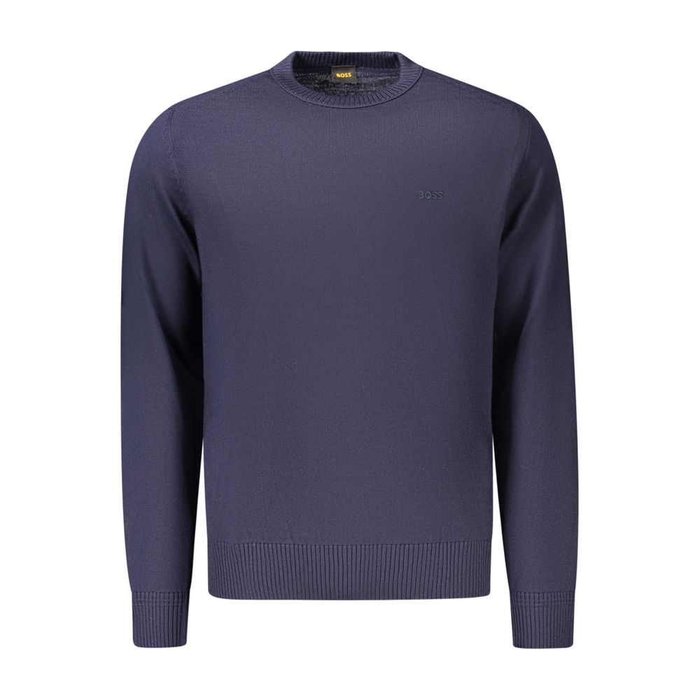 Hugo Boss Blue Wool Men's Men's Sweater
