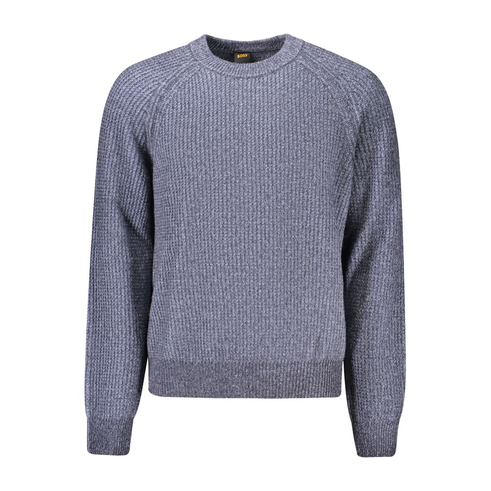 Hugo Boss Blue Wool Men's Men's Sweater