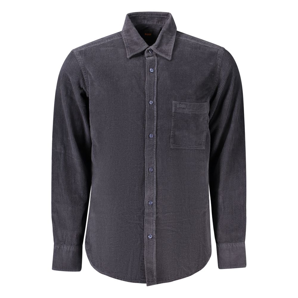 Hugo Boss Blue Cotton Men's Men's Shirt
