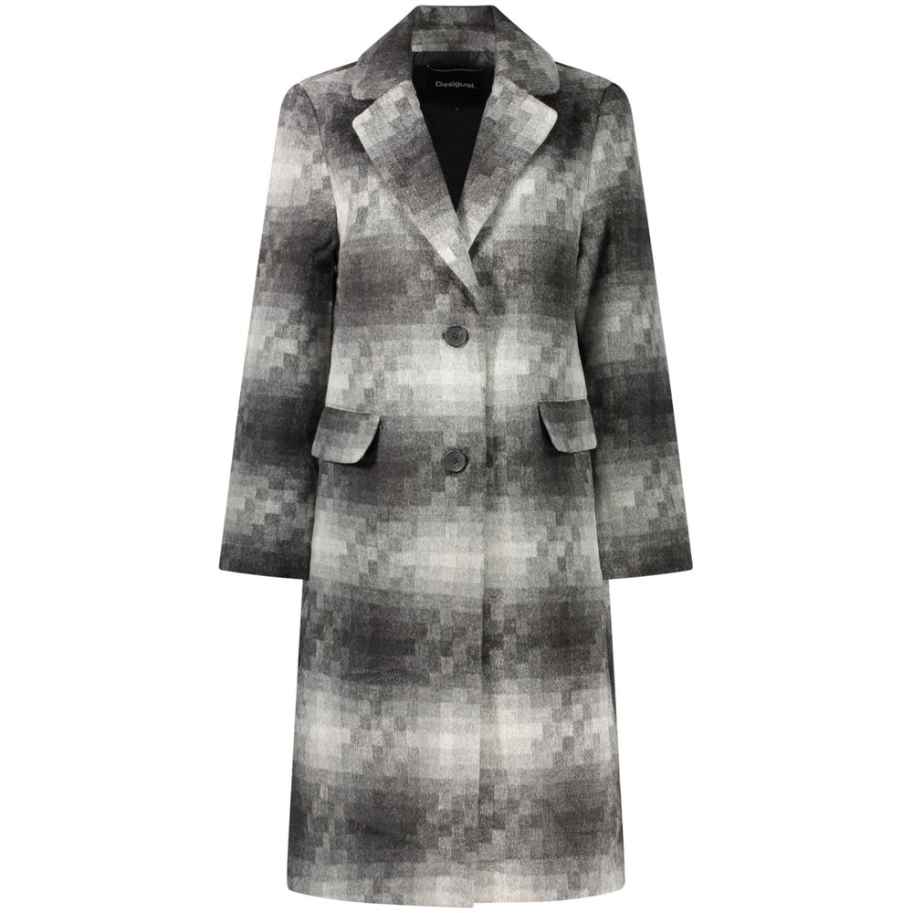 Desigual Gray Polyester Women's Women's Jacket