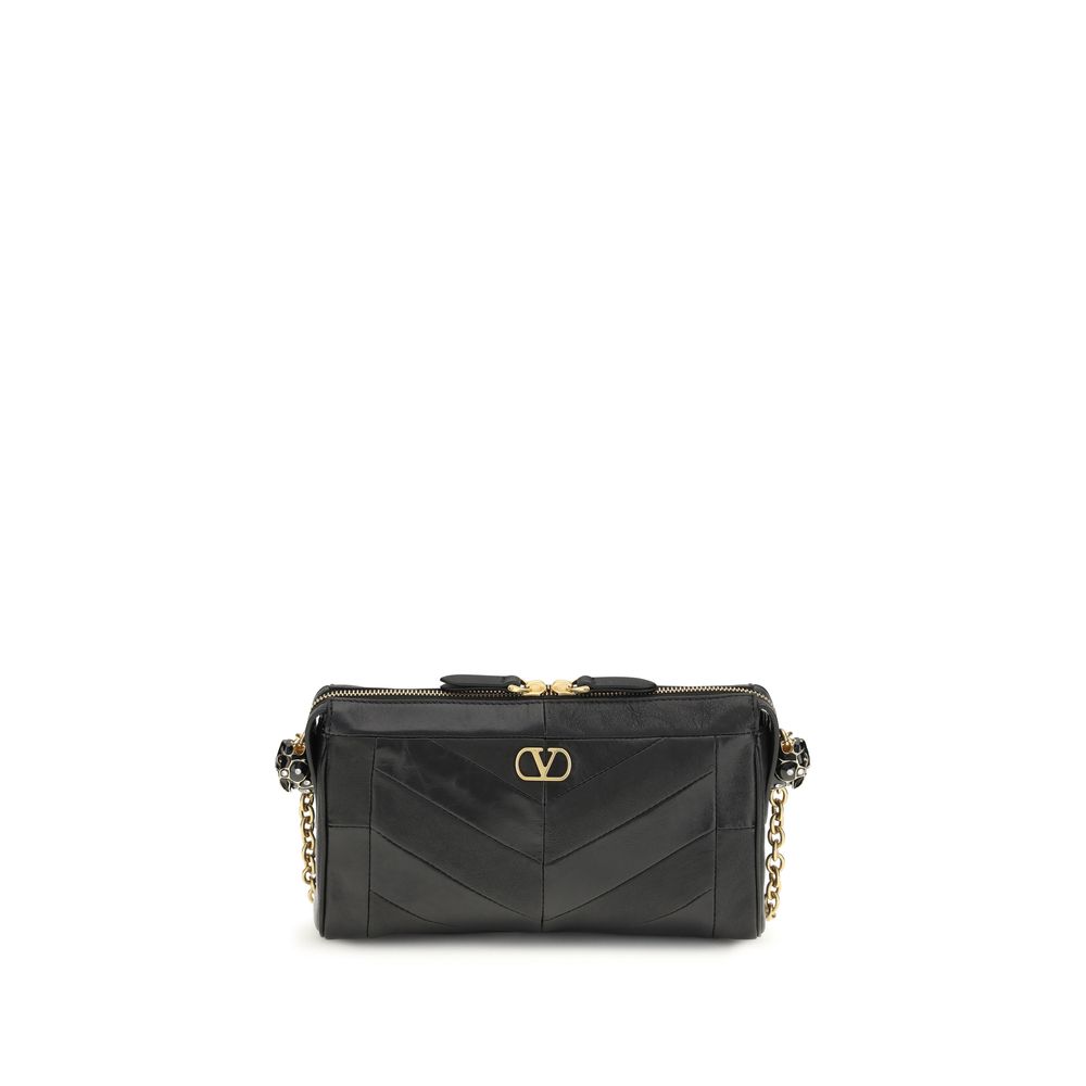 Black Napa Leather / Calf Bos Taurus Shoulder Bag