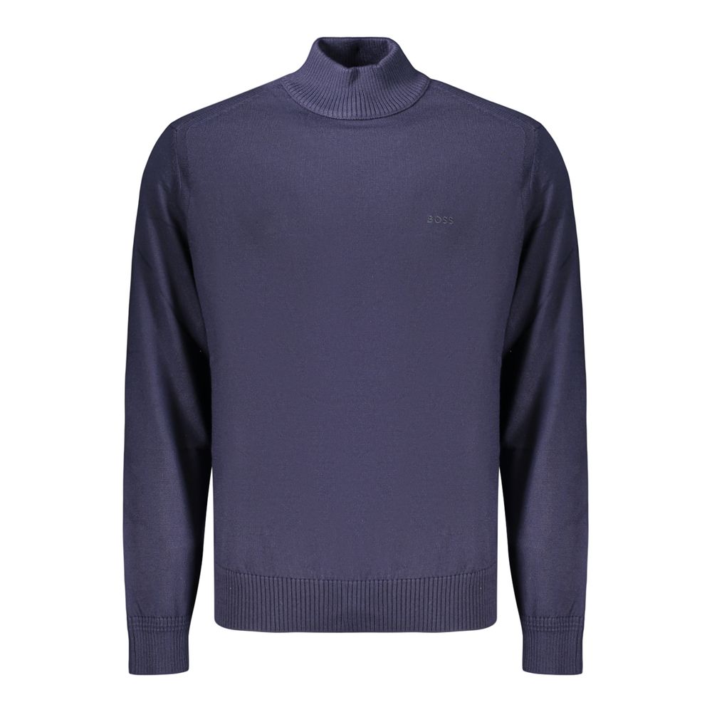 Hugo Boss Blue Wool Men's Men's Sweater