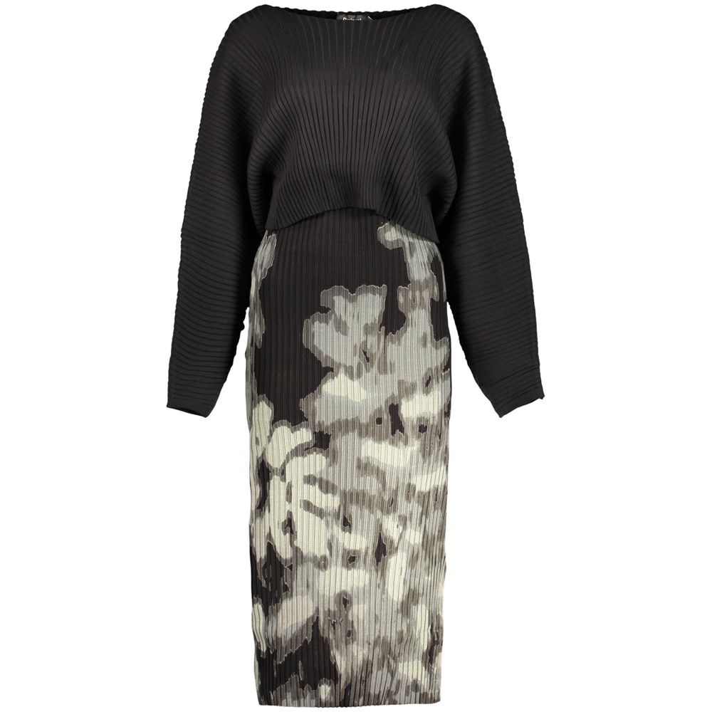 Desigual Black Viscose Womens Dress - S