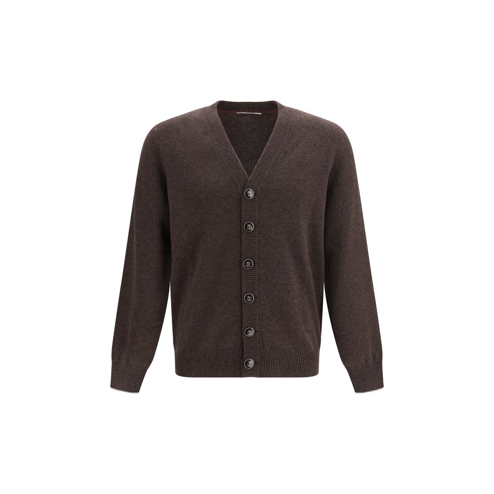 Brown Cashmere Cardigan