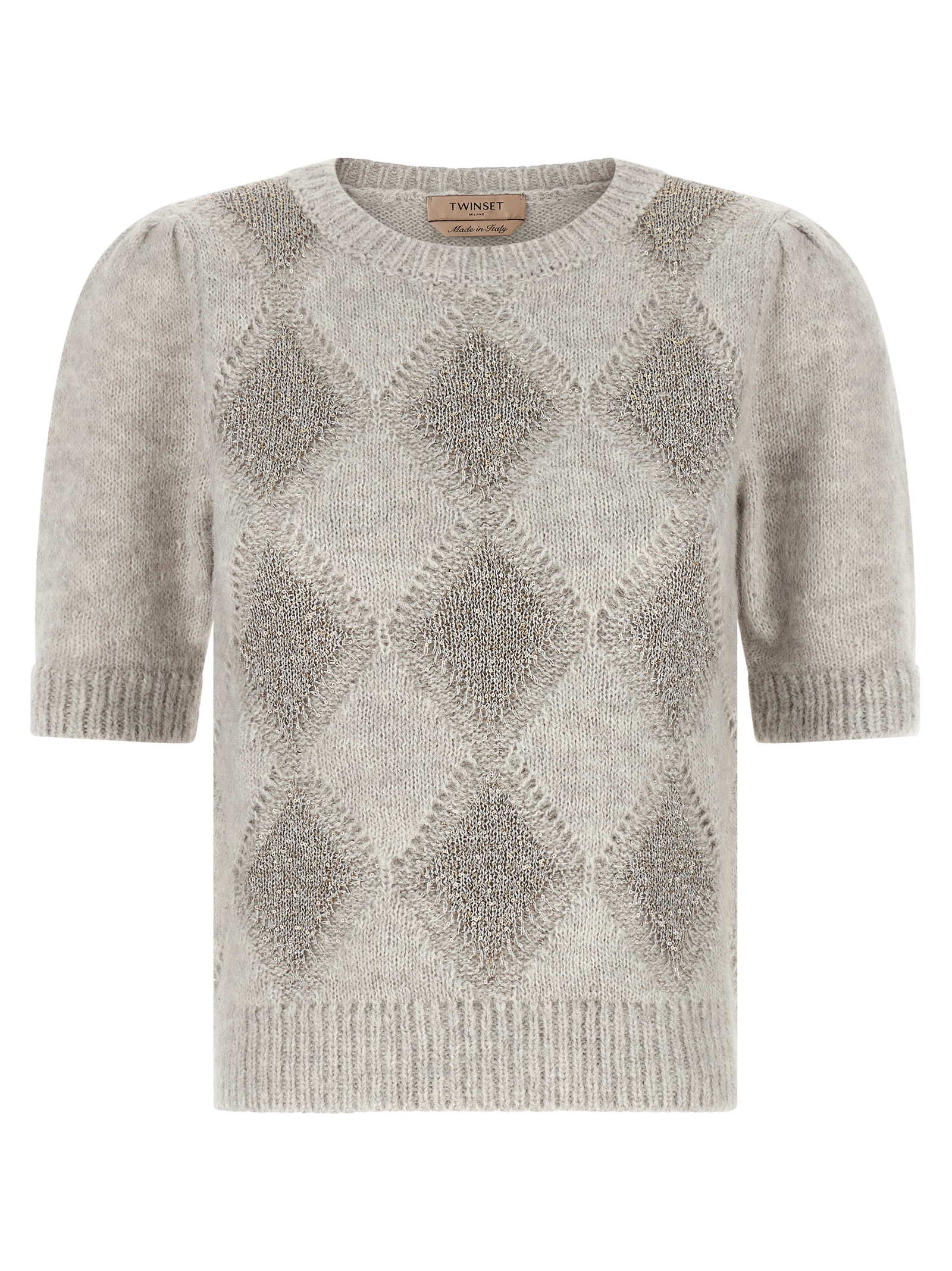 Gray Marabou Cardigan