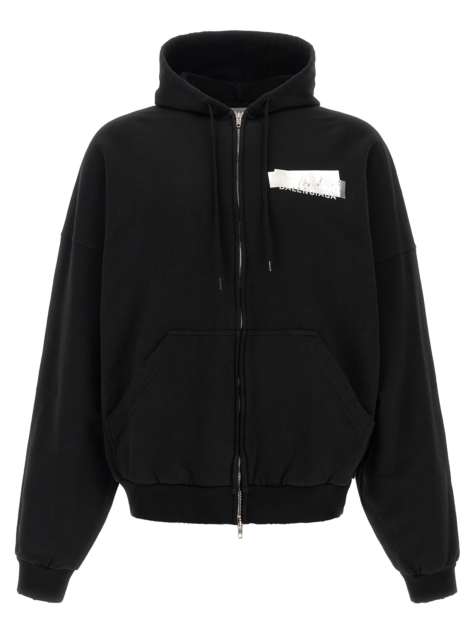 Black Cotton Sweatshirt