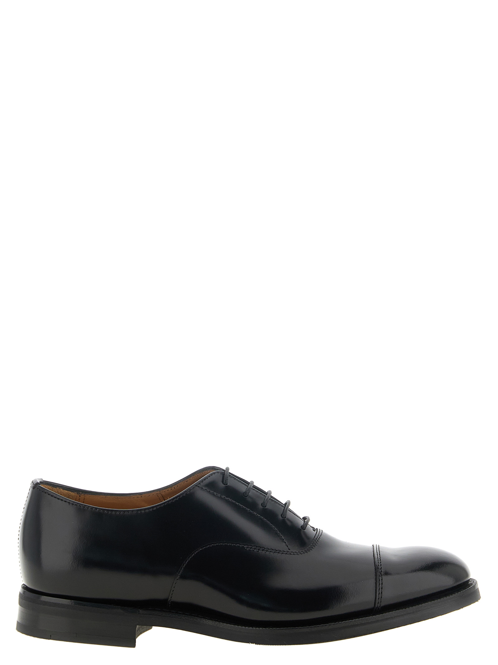Black Calfskin Oxfords And Derbies